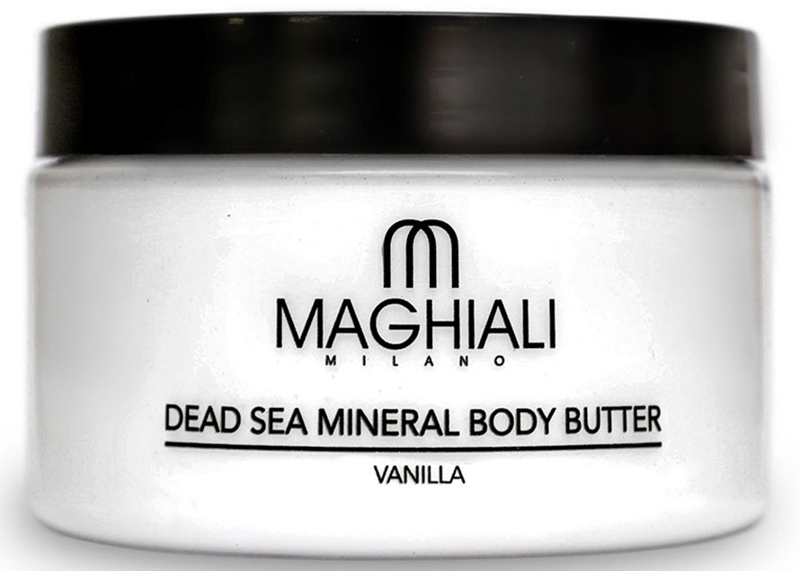 Maghiali Сливки для тела Dead sea Mineral, ваниль, 250 млУТ-00000159 Maghiali Сливки для тела Dead sea Mineral, ваниль, 250 млУТ-00000159Крем-масло Maghiali для тела Ваниль с удивительно шелковистой текстурой на основе масла ши, богато жирными кислотами и витамином E.Эффективно смягчает кожу тела и улучшает уровень ее увлажненности, способствует замедлению процесса старения кожи и появления морщин.Масло для тела Maghiali прекрасно подходит для стран с холодным климатом. Обогащено маслом семян жожоба, соком алоэ и экстрактом ромашки для смягчения кожи. Формула масла для тела Maghiali содержит также 27 витаминов и минералов твого моря, которые помогают поддерживать здоровое состояние кожи и придают ей ощущение свежести.Крем для тела масло Maghiali с экстрактом ванили выравнивает цвет кожи, снимает раздражение, воспаления и шелушения, успокаивает, повышает эластичность кожи. Идеально подходит для ухода за сухой, чувствительной, раздраженной и зрелой кожи. Применение: Нанести масло для тела Maghiali на кожу и помассировать до полного впитывания. Рекомендуется для ежедневного использования.