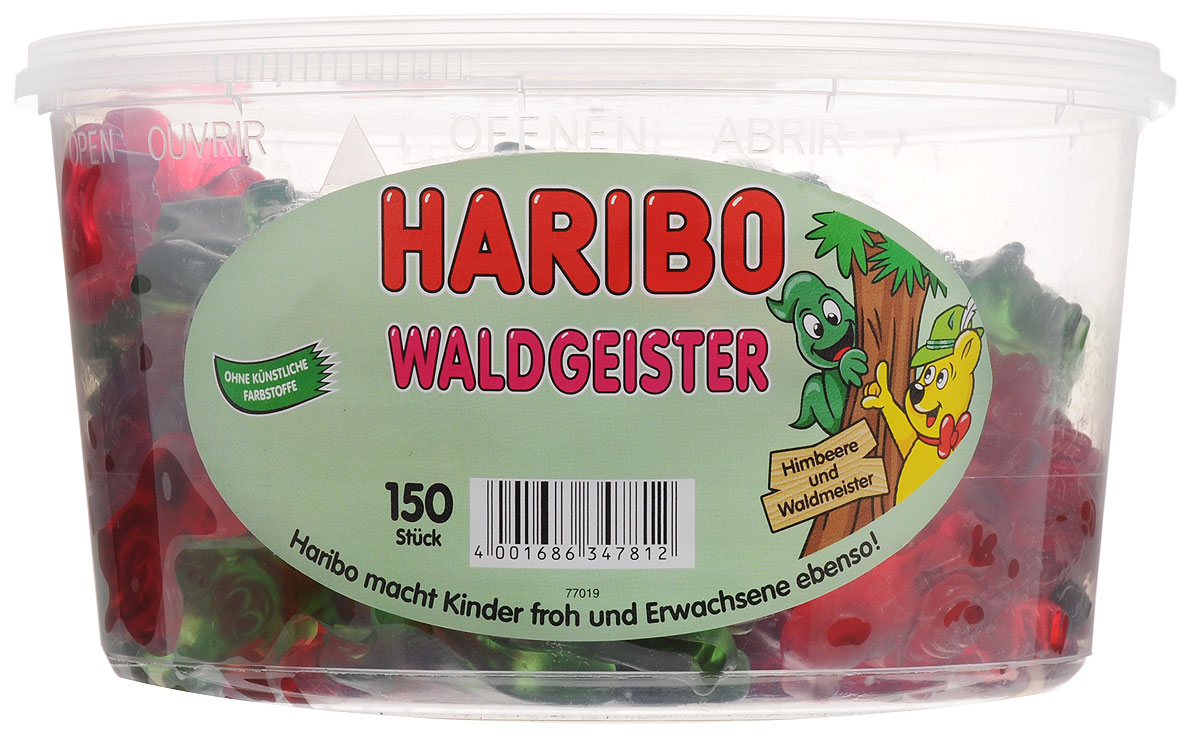 Haribo Привидения мармелад жевательный, 1,2 кг34780 Haribo Привидения мармелад жевательный, 1,2 кг34780Haribo Привидения - хит продаж в Германии! Абсолютно восхитительные, знакомые с детства вкусы малины и тархуна. Мягкий сочный мармелад с изумрудно-зеленым и красным оттенками. А вы уже попробовали?