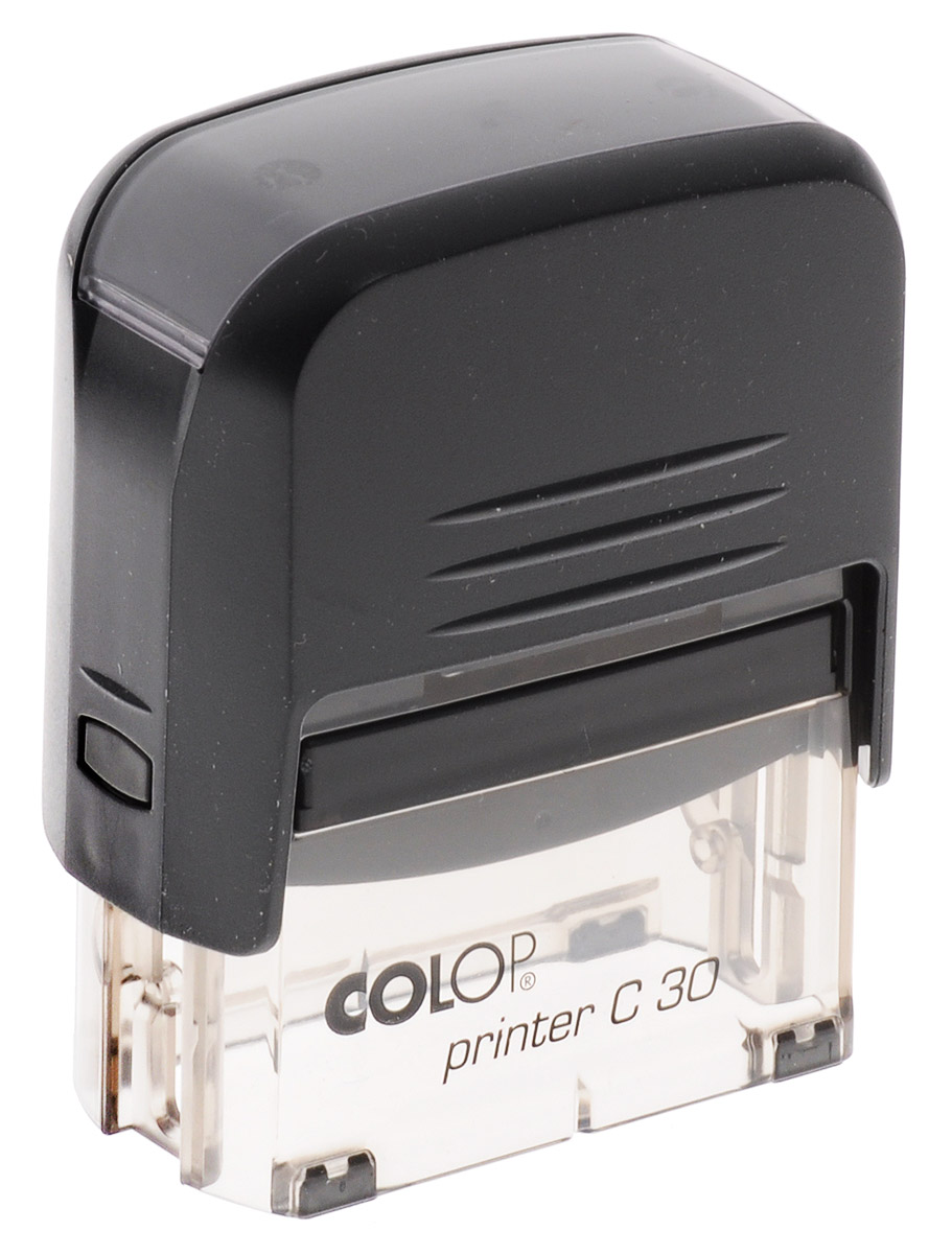 Colop Оснастка для штампа Compact 18 х 47 ммPrinter 30N Colop Оснастка для штампа Compact 18 х 47 ммPrinter 30NОснастка для штампа Colop Compact используется для самостоятельного набора и изменения текста. Крепление символов на одной ножке. Количество строк и символов в строке при использовании рамки указано в скобках. Штампы, модифицированные рамкой, могут использоваться как с рамкой, так и без. Количество строк - 5.В комплекте: оснастка, синяя сменная подушка С10894.