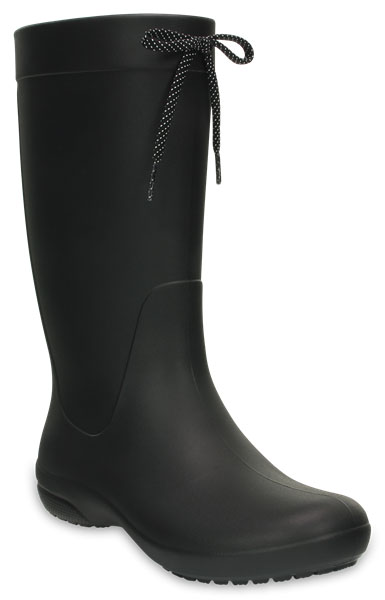 Сапоги резиновые женские Crocs Freesail Rain Boot, цвет: черный. 203541-001. Размер 8 (38)