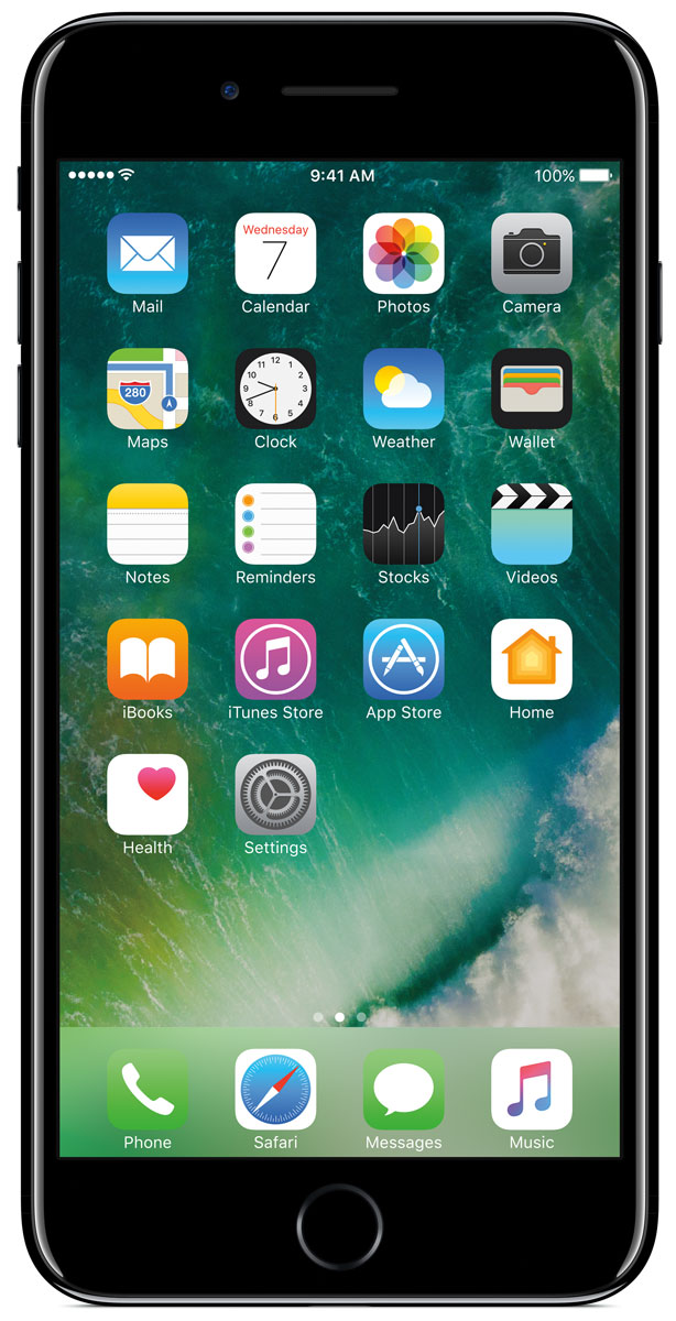 Apple iPhone 7 Plus 256GB, Jet BlackMN512RU/A Apple iPhone 7 Plus 256GB, Jet BlackMN512RU/AiPhone 7 Plus оснащен передовыми камерами, которые позволяют делать невероятные снимки, увеличенной производительностью и самым долговечным аккумулятором среди всех iPhone, великолепными стереодинамиками, системой широкой цветопередачи от камеры к дисплею, доступны в двух новых великолепных цветах, а также впервые на iPhone - защита от воды и пыли. В iPhone 7 Plus встроена самая популярная в мире камера. Благодаря совершенно новым функциям она стала ещё лучше. 12-мегапиксельная камера в iPhone 7 Plus оснащена системой оптической стабилизации изображения, обладает расширенной диафрагмой f/1.8 и 6-элементным объективом для съёмки ещё более ярких и детальных фотографий и видео. Расширенный цветовой диапазон позволяет фиксировать яркие цвета во всех деталях. В iPhone 7 Plus встроена такая же 12-мегапиксельная широкоугольная камера, как в iPhone 7, а также камера с телеобъективом. Вместе они обеспечивают 2-кратный оптический зум и 10-кратный цифровой зум при съёмке фотографий.Позже в этом году обе 12-мегапиксельные камеры в iPhone 7 Plus станут поддерживать новый эффект глубины резкости при съёмке фотографий: сложная технология с системой машинного обучения будет отделять фон от переднего плана. Это позволит снимать великолепные портреты, которые прежде были доступны только пользователям зеркальных фотокамер.Другие усовершенствования камеры:Новый процессор обработки сигнала изображения, созданный Apple, обрабатывает более 100 миллиардов операций на одной фотографии всего за 25 миллисекунд. Это обеспечивает невероятное качество снимков и видео. Новая 7-мегапиксельная камера FaceTime HD обладает более широкой цветопередачей, передовой технологией пикселей и системой автоматической стабилизации изображения для съёмки отличных селфи.Новая вспышка True Tone Quad-LED на 50% ярче, чем на iPhone 6s. Она оснащена передовой матрицей, которая распознаёт и сглаживает блики на видеозаписях и фотографиях.Работает дольше и эффективнее:Работу всех этих инноваций обеспечивает новый процессор A10 Fusion, специально созданный Apple. Новая архитектура делает его самым мощным процессором в истории смартфонов. При этом он обеспечивает более долгую работу без подзарядки, чем у любого другого iPhone. Процессор A10 Fusion выполнен по 4-ядерной технологии: в нём объединены два высокомощных ядра, работающих почти вдвое быстрее, чем iPhone 6, и два высокоэффективных ядра, которые способны потреблять в 5 раз меньше энергии, чем высокомощные ядра. Скорость обработки графики также возросла: теперь она почти втрое выше, чем у iPhone 6. При этом на обработку графики расходуется вдвое меньше энергии. Это открывает совершенно новые возможности для игр и профессиональных приложений.iPhone 7 Plus поддерживает до 25 диапазонов LTE и обеспечивает лучший в отрасли всемирный роуминг. А технология LTE Advanced позволяет передавать данные со скоростью до 450 Мбит/с - в 3 раза быстрее, чем на iPhone 6.Великолепная система стереодинамиков:Новые стереодинамики воспроизводят великолепный объёмный звук: вдвое более мощный, чем на iPhone 6s, с расширенным динамическим диапазоном и с микрофоном более высокого качества. В комплект поставки новых iPhone входят невероятно качественные наушники EarPods с разъёмом Lightning, а также адаптер для подключения наушников с разъёмом 3,5 мм, позволяющий пользоваться старыми наушниками и аксессуарами.Всплеск новых идей:iPhone 7 Plus выпускается в великолепных цветах: серебристом, золотом и в цвете розовое золото, а также в двух совершенно новых оттенках чёрного: с великолепным матовым анодированием и с уникальной глянцевой поверхностью глубокого цвета чёрный оникс. Для создания нового цвета чёрный оникс применяется передовой процесс девятикратного анодирования и полировки. Результатом становится равномерная глянцевая поверхность. Полностью обновлённый корпус обеспечивает водостойкость iPhone и защищает его от пролитых жидкостей, брызг и попадания пыли.Новый iPhone оснащён самым ярким и красочным дисплеем Retina HD, когда-либо применявшимся в iPhone. Теперь у него ещё более широкая цветовая палитра кинематографического стандарта, более насыщенные цвета и лучшая система цветопередачи среди всех смартфонов.Совершенно новая кнопка Домой в iPhone 7 Plus отличается поразительной скоростью реакции и чувствительностью к нажатию. Совместно с новым механизмом Taptic Engine она обеспечивает ещё более точный и персональный тактильный отклик.iOS 10 - крупнейшее обновление в истории iOS:iPhone 7 Plus работает под управлением iOS 10 - крупнейшего обновления передовой мобильной операционной системы. iOS 10 включает масштабные обновления Сообщений, которые открывают ещё более выразительные и динамичные возможности общения с друзьями и близкими, новые функции Siri с широкой поддержкой приложений, новые способы управлять приложениями и ещё более широкую поддержку 3D Touch, великолепные обновлённые Карты, Фото, Apple Music и News, а также приложение Дом - простой и безопасный способ управлять домашними приборами из единого центра. Кроме того, iOS 10 открывает невероятные возможности для разработчиков с API для Siri, Карт, Телефона и Сообщений: теперь у пользователей будет ещё больше функций в любимых приложениях.Телефон сертифицирован EAC и имеет русифицированный интерфейс меню, а также Руководство пользователя.
