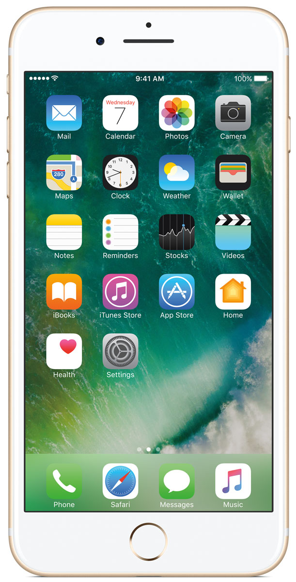 Apple iPhone 7 Plus 256GB, GoldMN4Y2RU/A Apple iPhone 7 Plus 256GB, GoldMN4Y2RU/AiPhone 7 Plus оснащен передовыми камерами, которые позволяют делать невероятные снимки, увеличенной производительностью и самым долговечным аккумулятором среди всех iPhone, великолепными стереодинамиками, системой широкой цветопередачи от камеры к дисплею, доступны в двух новых великолепных цветах, а также впервые на iPhone - защита от воды и пыли. В iPhone 7 Plus встроена самая популярная в мире камера. Благодаря совершенно новым функциям она стала ещё лучше. 12-мегапиксельная камера в iPhone 7 Plus оснащена системой оптической стабилизации изображения, обладает расширенной диафрагмой f/1.8 и 6-элементным объективом для съёмки ещё более ярких и детальных фотографий и видео. Расширенный цветовой диапазон позволяет фиксировать яркие цвета во всех деталях. В iPhone 7 Plus встроена такая же 12-мегапиксельная широкоугольная камера, как в iPhone 7, а также камера с телеобъективом. Вместе они обеспечивают 2-кратный оптический зум и 10-кратный цифровой зум при съёмке фотографий.Позже в этом году обе 12-мегапиксельные камеры в iPhone 7 Plus станут поддерживать новый эффект глубины резкости при съёмке фотографий: сложная технология с системой машинного обучения будет отделять фон от переднего плана. Это позволит снимать великолепные портреты, которые прежде были доступны только пользователям зеркальных фотокамер.Другие усовершенствования камеры:Новый процессор обработки сигнала изображения, созданный Apple, обрабатывает более 100 миллиардов операций на одной фотографии всего за 25 миллисекунд. Это обеспечивает невероятное качество снимков и видео. Новая 7-мегапиксельная камера FaceTime HD обладает более широкой цветопередачей, передовой технологией пикселей и системой автоматической стабилизации изображения для съёмки отличных селфи.Новая вспышка True Tone Quad-LED на 50% ярче, чем на iPhone 6s. Она оснащена передовой матрицей, которая распознаёт и сглаживает блики на видеозаписях и фотографиях.Работает дольше и эффективнее:Работу всех этих инноваций обеспечивает новый процессор A10 Fusion, специально созданный Apple. Новая архитектура делает его самым мощным процессором в истории смартфонов. При этом он обеспечивает более долгую работу без подзарядки, чем у любого другого iPhone. Процессор A10 Fusion выполнен по 4-ядерной технологии: в нём объединены два высокомощных ядра, работающих почти вдвое быстрее, чем iPhone 6, и два высокоэффективных ядра, которые способны потреблять в 5 раз меньше энергии, чем высокомощные ядра. Скорость обработки графики также возросла: теперь она почти втрое выше, чем у iPhone 6. При этом на обработку графики расходуется вдвое меньше энергии. Это открывает совершенно новые возможности для игр и профессиональных приложений.iPhone 7 Plus поддерживает до 25 диапазонов LTE и обеспечивает лучший в отрасли всемирный роуминг. А технология LTE Advanced позволяет передавать данные со скоростью до 450 Мбит/с - в 3 раза быстрее, чем на iPhone 6.Великолепная система стереодинамиков:Новые стереодинамики воспроизводят великолепный объёмный звук: вдвое более мощный, чем на iPhone 6s, с расширенным динамическим диапазоном и с микрофоном более высокого качества. В комплект поставки новых iPhone входят невероятно качественные наушники EarPods с разъёмом Lightning, а также адаптер для подключения наушников с разъёмом 3,5 мм, позволяющий пользоваться старыми наушниками и аксессуарами.Всплеск новых идей:iPhone 7 Plus выпускается в великолепных цветах: серебристом, золотом и в цвете розовое золото, а также в двух совершенно новых оттенках чёрного: с великолепным матовым анодированием и с уникальной глянцевой поверхностью глубокого цвета чёрный оникс. Для создания нового цвета чёрный оникс применяется передовой процесс девятикратного анодирования и полировки. Результатом становится равномерная глянцевая поверхность. Полностью обновлённый корпус обеспечивает водостойкость iPhone и защищает его от пролитых жидкостей, брызг и попадания пыли.Новый iPhone оснащён самым ярким и красочным дисплеем Retina HD, когда-либо применявшимся в iPhone. Теперь у него ещё более широкая цветовая палитра кинематографического стандарта, более насыщенные цвета и лучшая система цветопередачи среди всех смартфонов.Совершенно новая кнопка Домой в iPhone 7 Plus отличается поразительной скоростью реакции и чувствительностью к нажатию. Совместно с новым механизмом Taptic Engine она обеспечивает ещё более точный и персональный тактильный отклик.iOS 10 - крупнейшее обновление в истории iOS:iPhone 7 Plus работает под управлением iOS 10 - крупнейшего обновления передовой мобильной операционной системы. iOS 10 включает масштабные обновления Сообщений, которые открывают ещё более выразительные и динамичные возможности общения с друзьями и близкими, новые функции Siri с широкой поддержкой приложений, новые способы управлять приложениями и ещё более широкую поддержку 3D Touch, великолепные обновлённые Карты, Фото, Apple Music и News, а также приложение Дом - простой и безопасный способ управлять домашними приборами из единого центра. Кроме того, iOS 10 открывает невероятные возможности для разработчиков с API для Siri, Карт, Телефона и Сообщений: теперь у пользователей будет ещё больше функций в любимых приложениях.Телефон сертифицирован EAC и имеет русифицированный интерфейс меню, а также Руководство пользователя.