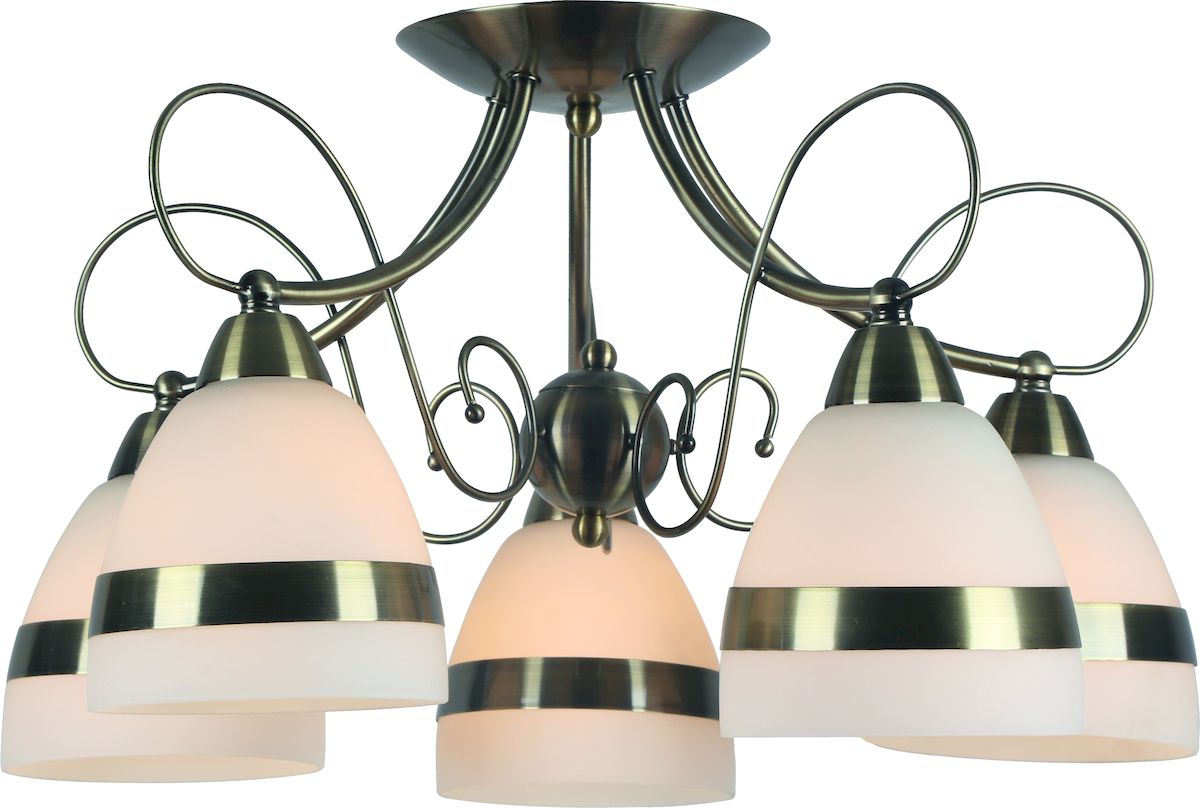 Светильник потолочный Arte Lamp Noemi. A6192PL-5ABA6192PL-5AB Светильник потолочный Arte Lamp Noemi. A6192PL-5ABA6192PL-5ABСветильник Arte Lamp Noemi поможет создать в вашем доме атмосферу уюта и комфорта. Благодаря высококачественным материалам он практичен в использовании и отлично работает на протяжении долгого периода времени. Материал: стекло, металл гальванизированный.Количество источников света: 5.Мощность источника света: 40 Вт.Цоколь: E14.Напряжение: 220В.Площадь освещения: 7 м2.