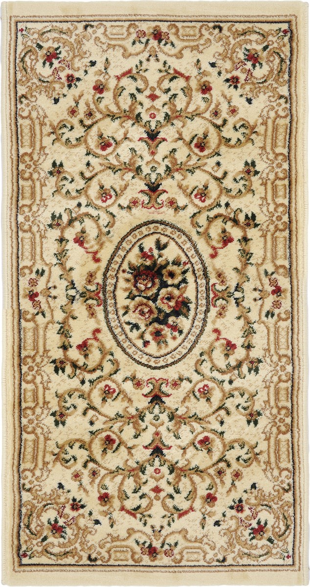 Ковер Kamalak Tekstil, прямоугольный, 60 x 110 см. УК-0264УК-0264 Ковер Kamalak Tekstil, прямоугольный, 60 x 110 см. УК-0264УК-0264Ковер Kamalak Tekstil изготовлен из прочного синтетического материала heat-set, улучшенного варианта полипропилена (эта нить получается в результате его дополнительной обработки). Полипропилен износостоек, нетоксичен, не впитывает влагу, не провоцирует аллергию. Структура волокна в полипропиленовых коврах гладкая, поэтому грязь не будет въедаться и скапливаться на ворсе. Практичный и износоустойчивый ворс не истирается и не накапливает статическое электричество. Ковер обладает хорошими показателями теплостойкости и шумоизоляции. Оригинальный рисунок позволит гармонично оформить интерьер комнаты, гостиной или прихожей. За счет невысокого ворса ковер легко чистить. При надлежащем уходе синтетический ковер прослужит долго, не утратив ни яркости узора, ни блеска ворса, ни упругости. Самый простой способ избавить изделие от грязи - пропылесосить его с обеих сторон (лицевой и изнаночной). Влажная уборка с применением шампуней и моющих средств не противопоказана. Хранить рекомендуется в свернутом рулоном виде.