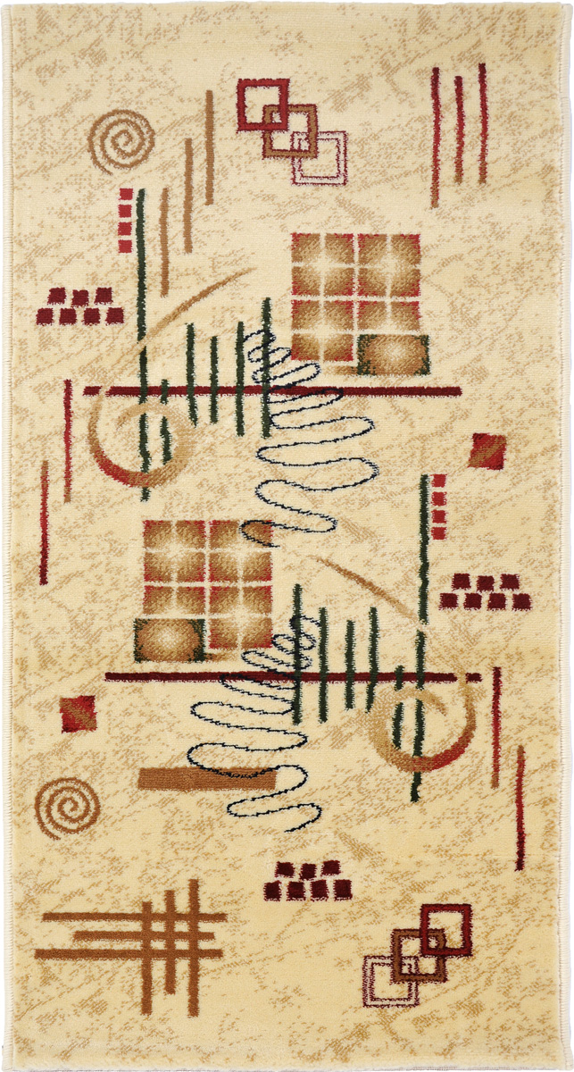 Ковер Kamalak Tekstil, прямоугольный, 60 x 110 см. УК-0055УК-0055 Ковер Kamalak Tekstil, прямоугольный, 60 x 110 см. УК-0055УК-0055Ковер Kamalak Tekstil изготовлен из прочного синтетического материала heat-set, улучшенного варианта полипропилена (эта нить получается в результате его дополнительной обработки). Полипропилен износостоек, нетоксичен, не впитывает влагу, не провоцирует аллергию. Структура волокна в полипропиленовых коврах гладкая, поэтому грязь не будет въедаться и скапливаться на ворсе. Практичный и износоустойчивый ворс не истирается и не накапливает статическое электричество. Ковер обладает хорошими показателями теплостойкости и шумоизоляции. Оригинальный рисунок позволит гармонично оформить интерьер комнаты, гостиной или прихожей. За счет невысокого ворса ковер легко чистить. При надлежащем уходе синтетический ковер прослужит долго, не утратив ни яркости узора, ни блеска ворса, ни упругости. Самый простой способ избавить изделие от грязи - пропылесосить его с обеих сторон (лицевой и изнаночной). Влажная уборка с применением шампуней и моющих средств не противопоказана. Хранить рекомендуется в свернутом рулоном виде.