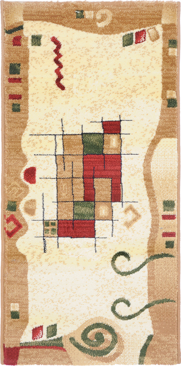 Ковер Kamalak Tekstil, прямоугольный, 50 x 100 см. УК-0504УК-0504 Ковер Kamalak Tekstil, прямоугольный, 50 x 100 см. УК-0504УК-0504Ковер Kamalak Tekstil изготовлен из прочного синтетического материала heat-set, улучшенного варианта полипропилена (эта нить получается в результате его дополнительной обработки). Полипропилен износостоек, нетоксичен, не впитывает влагу, не провоцирует аллергию. Структура волокна в полипропиленовых коврах гладкая, поэтому грязь не будет въедаться и скапливаться на ворсе. Практичный и износоустойчивый ворс не истирается и не накапливает статическое электричество. Ковер обладает хорошими показателями теплостойкости и шумоизоляции. Оригинальный рисунок позволит гармонично оформить интерьер комнаты, гостиной или прихожей. За счет невысокого ворса ковер легко чистить. При надлежащем уходе синтетический ковер прослужит долго, не утратив ни яркости узора, ни блеска ворса, ни упругости. Самый простой способ избавить изделие от грязи - пропылесосить его с обеих сторон (лицевой и изнаночной). Влажная уборка с применением шампуней и моющих средств не противопоказана. Хранить рекомендуется в свернутом рулоном виде.