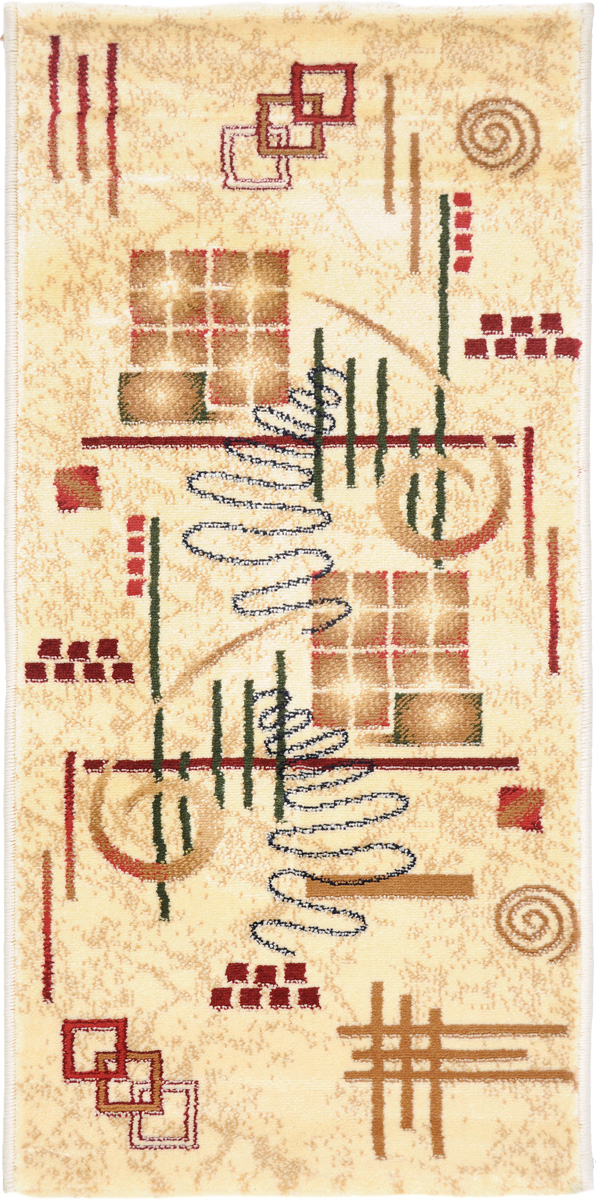 Ковер Kamalak Tekstil, прямоугольный, 50 x 100 см. УК-0444УК-0444 Ковер Kamalak Tekstil, прямоугольный, 50 x 100 см. УК-0444УК-0444Ковер Kamalak Tekstil изготовлен из прочного синтетического материала heat-set, улучшенного варианта полипропилена (эта нить получается в результате его дополнительной обработки). Полипропилен износостоек, нетоксичен, не впитывает влагу, не провоцирует аллергию. Структура волокна в полипропиленовых коврах гладкая, поэтому грязь не будет въедаться и скапливаться на ворсе. Практичный и износоустойчивый ворс не истирается и не накапливает статическое электричество. Ковер обладает хорошими показателями теплостойкости и шумоизоляции. Оригинальный рисунок позволит гармонично оформить интерьер комнаты, гостиной или прихожей. За счет невысокого ворса ковер легко чистить. При надлежащем уходе синтетический ковер прослужит долго, не утратив ни яркости узора, ни блеска ворса, ни упругости. Самый простой способ избавить изделие от грязи - пропылесосить его с обеих сторон (лицевой и изнаночной). Влажная уборка с применением шампуней и моющих средств не противопоказана. Хранить рекомендуется в свернутом рулоном виде.