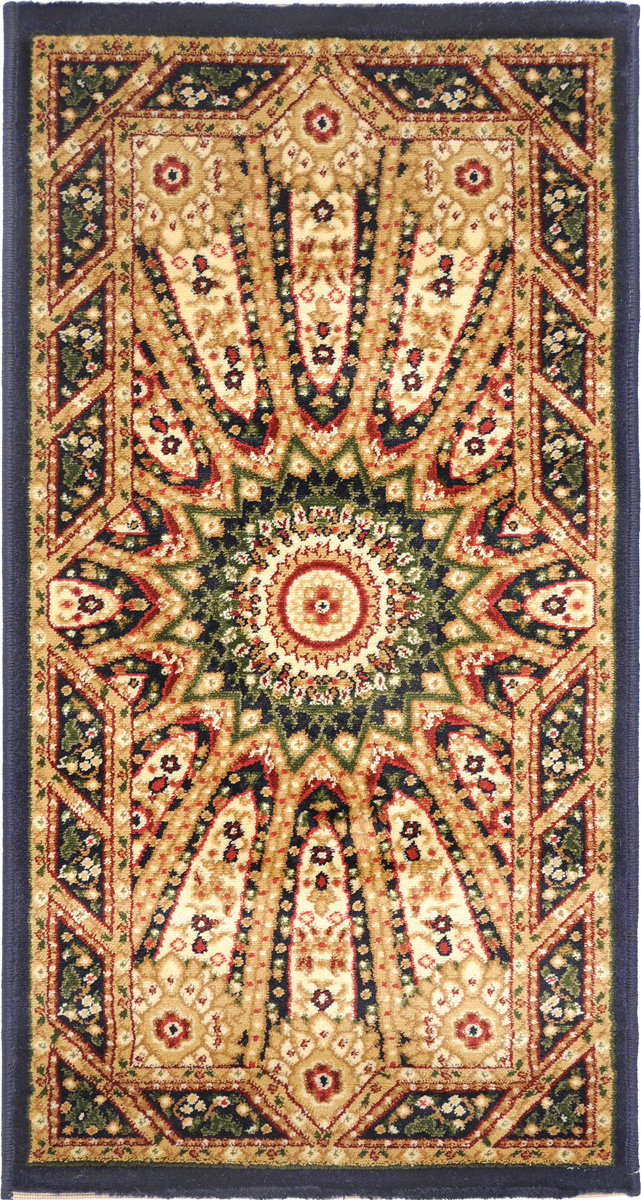 Ковер Kamalak Tekstil, прямоугольный, 60 x 110 см. УК-0229УК-0229 Ковер Kamalak Tekstil, прямоугольный, 60 x 110 см. УК-0229УК-0229Ковер Kamalak Tekstil изготовлен из прочного синтетического материала heat-set, улучшенного варианта полипропилена (эта нить получается в результате его дополнительной обработки). Полипропилен износостоек, нетоксичен, не впитывает влагу, не провоцирует аллергию. Структура волокна в полипропиленовых коврах гладкая, поэтому грязь не будет въедаться и скапливаться на ворсе. Практичный и износоустойчивый ворс не истирается и не накапливает статическое электричество. Ковер обладает хорошими показателями теплостойкости и шумоизоляции. Оригинальный рисунок позволит гармонично оформить интерьер комнаты, гостиной или прихожей. За счет невысокого ворса ковер легко чистить. При надлежащем уходе синтетический ковер прослужит долго, не утратив ни яркости узора, ни блеска ворса, ни упругости. Самый простой способ избавить изделие от грязи - пропылесосить его с обеих сторон (лицевой и изнаночной). Влажная уборка с применением шампуней и моющих средств не противопоказана. Хранить рекомендуется в свернутом рулоном виде.