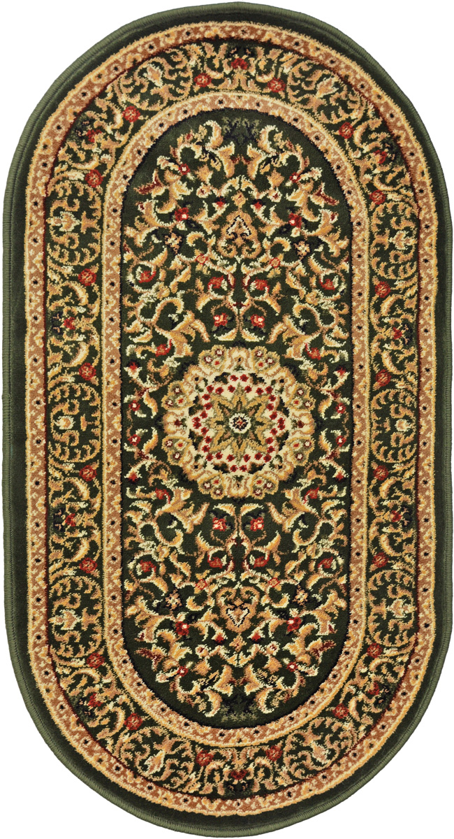 Ковер Kamalak Tekstil, овальный, 60 x 110 см. УК-0389УК-0389 Ковер Kamalak Tekstil, овальный, 60 x 110 см. УК-0389УК-0389Ковер Kamalak Tekstil изготовлен из прочного синтетического материала heat-set, улучшенного варианта полипропилена (эта нить получается в результате его дополнительной обработки). Полипропилен износостоек, нетоксичен, не впитывает влагу, не провоцирует аллергию. Структура волокна в полипропиленовых коврах гладкая, поэтому грязь не будет въедаться и скапливаться на ворсе. Практичный и износоустойчивый ворс не истирается и не накапливает статическое электричество. Ковер обладает хорошими показателями теплостойкости и шумоизоляции. Оригинальный рисунок позволит гармонично оформить интерьер комнаты, гостиной или прихожей. За счет невысокого ворса ковер легко чистить. При надлежащем уходе синтетический ковер прослужит долго, не утратив ни яркости узора, ни блеска ворса, ни упругости. Самый простой способ избавить изделие от грязи - пропылесосить его с обеих сторон (лицевой и изнаночной). Влажная уборка с применением шампуней и моющих средств не противопоказана. Хранить рекомендуется в свернутом рулоном виде.