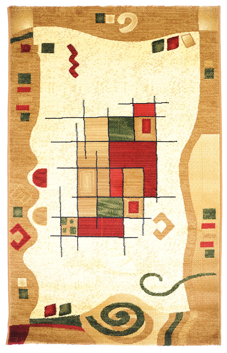 Ковер Kamalak Tekstil, прямоугольный, 100 x 150 см. УК-0344УК-0344 Ковер Kamalak Tekstil, прямоугольный, 100 x 150 см. УК-0344УК-0344Ковер Kamalak Tekstil изготовлен из прочного синтетического материала heat-set, улучшенного варианта полипропилена (эта нить получается в результате его дополнительной обработки). Полипропилен износостоек, нетоксичен, не впитывает влагу, не провоцирует аллергию. Структура волокна в полипропиленовых коврах гладкая, поэтому грязь не будет въедаться и скапливаться на ворсе. Практичный и износоустойчивый ворс не истирается и не накапливает статическое электричество. Ковер обладает хорошими показателями теплостойкости и шумоизоляции. Оригинальный рисунок позволит гармонично оформить интерьер комнаты, гостиной или прихожей. За счет невысокого ворса ковер легко чистить. При надлежащем уходе синтетический ковер прослужит долго, не утратив ни яркости узора, ни блеска ворса, ни упругости. Самый простой способ избавить изделие от грязи - пропылесосить его с обеих сторон (лицевой и изнаночной). Влажная уборка с применением шампуней и моющих средств не противопоказана. Хранить рекомендуется в свернутом рулоном виде.