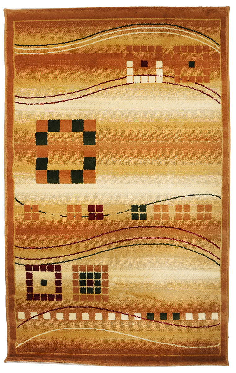 Ковер Kamalak Tekstil, прямоугольный, 100 x 150 см. УК-0080УК-0080 Ковер Kamalak Tekstil, прямоугольный, 100 x 150 см. УК-0080УК-0080Ковер Kamalak Tekstil изготовлен из прочного синтетического материала heat-set, улучшенного варианта полипропилена (эта нить получается в результате его дополнительной обработки). Полипропилен износостоек, нетоксичен, не впитывает влагу, не провоцирует аллергию. Структура волокна в полипропиленовых коврах гладкая, поэтому грязь не будет въедаться и скапливаться на ворсе. Практичный и износоустойчивый ворс не истирается и не накапливает статическое электричество. Ковер обладает хорошими показателями теплостойкости и шумоизоляции. Оригинальный рисунок позволит гармонично оформить интерьер комнаты, гостиной или прихожей. За счет невысокого ворса ковер легко чистить. При надлежащем уходе синтетический ковер прослужит долго, не утратив ни яркости узора, ни блеска ворса, ни упругости. Самый простой способ избавить изделие от грязи - пропылесосить его с обеих сторон (лицевой и изнаночной). Влажная уборка с применением шампуней и моющих средств не противопоказана. Хранить рекомендуется в свернутом рулоном виде.