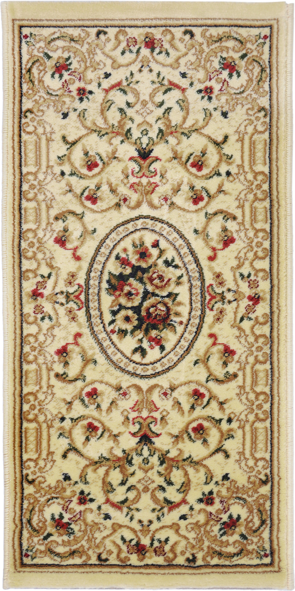Ковер Kamalak Tekstil, прямоугольный, 50 x 100 см. УК-0490УК-0490 Ковер Kamalak Tekstil, прямоугольный, 50 x 100 см. УК-0490УК-0490Ковер Kamalak Tekstil изготовлен из прочного синтетического материала heat-set, улучшенного варианта полипропилена (эта нить получается в результате его дополнительной обработки). Полипропилен износостоек, нетоксичен, не впитывает влагу, не провоцирует аллергию. Структура волокна в полипропиленовых коврах гладкая, поэтому грязь не будет въедаться и скапливаться на ворсе. Практичный и износоустойчивый ворс не истирается и не накапливает статическое электричество. Ковер обладает хорошими показателями теплостойкости и шумоизоляции. Оригинальный рисунок позволит гармонично оформить интерьер комнаты, гостиной или прихожей. За счет невысокого ворса ковер легко чистить. При надлежащем уходе синтетический ковер прослужит долго, не утратив ни яркости узора, ни блеска ворса, ни упругости. Самый простой способ избавить изделие от грязи - пропылесосить его с обеих сторон (лицевой и изнаночной). Влажная уборка с применением шампуней и моющих средств не противопоказана. Хранить рекомендуется в свернутом рулоном виде.