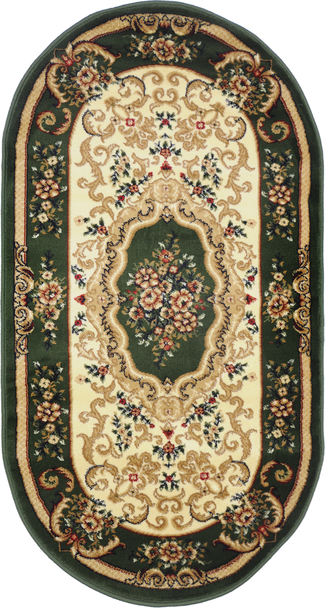 Ковер Kamalak Tekstil, овальный, 80 x 150 см. УК-0110УК-0110 Ковер Kamalak Tekstil, овальный, 80 x 150 см. УК-0110УК-0110Ковер Kamalak Tekstil изготовлен из прочного синтетического материала heat-set, улучшенного варианта полипропилена (эта нить получается в результате его дополнительной обработки). Полипропилен износостоек, нетоксичен, не впитывает влагу, не провоцирует аллергию. Структура волокна в полипропиленовых коврах гладкая, поэтому грязь не будет въедаться и скапливаться на ворсе. Практичный и износоустойчивый ворс не истирается и не накапливает статическое электричество. Ковер обладает хорошими показателями теплостойкости и шумоизоляции. Оригинальный рисунок позволит гармонично оформить интерьер комнаты, гостиной или прихожей. За счет невысокого ворса ковер легко чистить. При надлежащем уходе синтетический ковер прослужит долго, не утратив ни яркости узора, ни блеска ворса, ни упругости. Самый простой способ избавить изделие от грязи - пропылесосить его с обеих сторон (лицевой и изнаночной). Влажная уборка с применением шампуней и моющих средств не противопоказана. Хранить рекомендуется в свернутом рулоном виде.