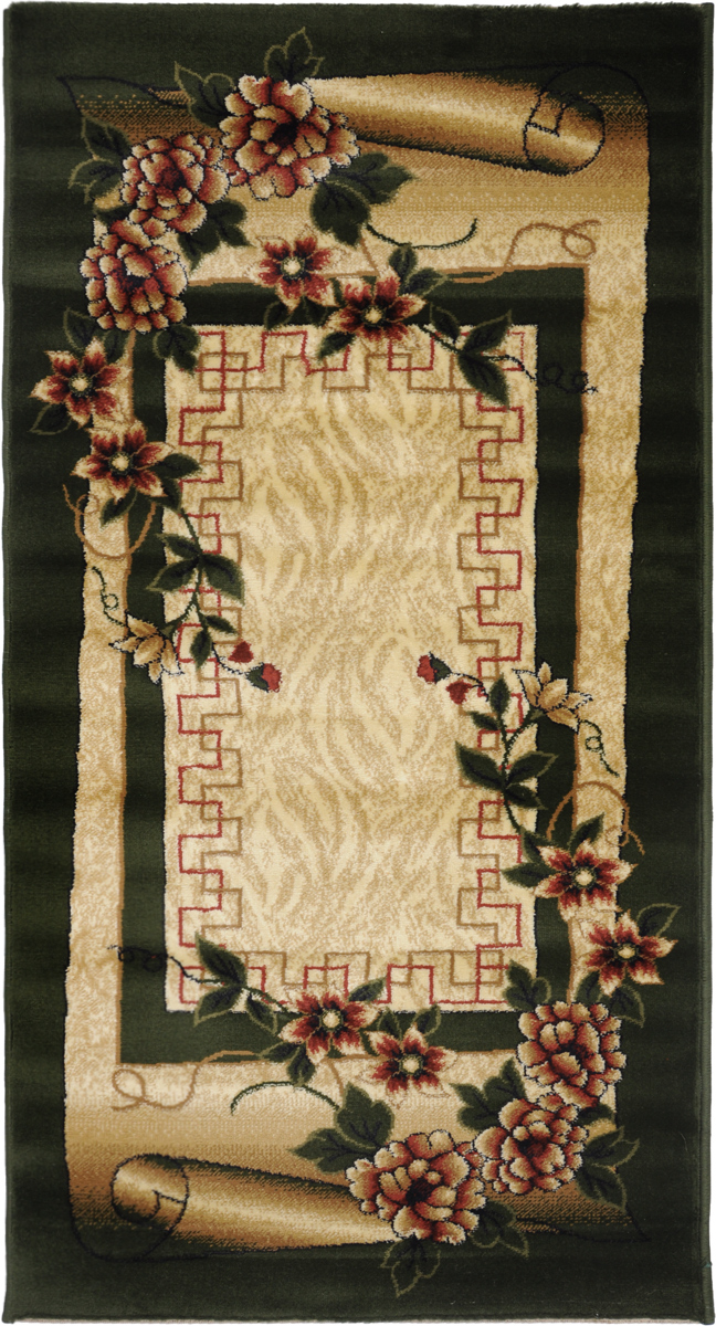 Ковер Kamalak Tekstil, прямоугольный, 80 x 150 см. УК-0057УК-0057 Ковер Kamalak Tekstil, прямоугольный, 80 x 150 см. УК-0057УК-0057Ковер Kamalak Tekstil изготовлен из прочного синтетического материала heat-set, улучшенного варианта полипропилена (эта нить получается в результате его дополнительной обработки). Полипропилен износостоек, нетоксичен, не впитывает влагу, не провоцирует аллергию. Структура волокна в полипропиленовых коврах гладкая, поэтому грязь не будет въедаться и скапливаться на ворсе. Практичный и износоустойчивый ворс не истирается и не накапливает статическое электричество. Ковер обладает хорошими показателями теплостойкости и шумоизоляции. Оригинальный рисунок позволит гармонично оформить интерьер комнаты, гостиной или прихожей. За счет невысокого ворса ковер легко чистить. При надлежащем уходе синтетический ковер прослужит долго, не утратив ни яркости узора, ни блеска ворса, ни упругости. Самый простой способ избавить изделие от грязи - пропылесосить его с обеих сторон (лицевой и изнаночной). Влажная уборка с применением шампуней и моющих средств не противопоказана. Хранить рекомендуется в свернутом рулоном виде.