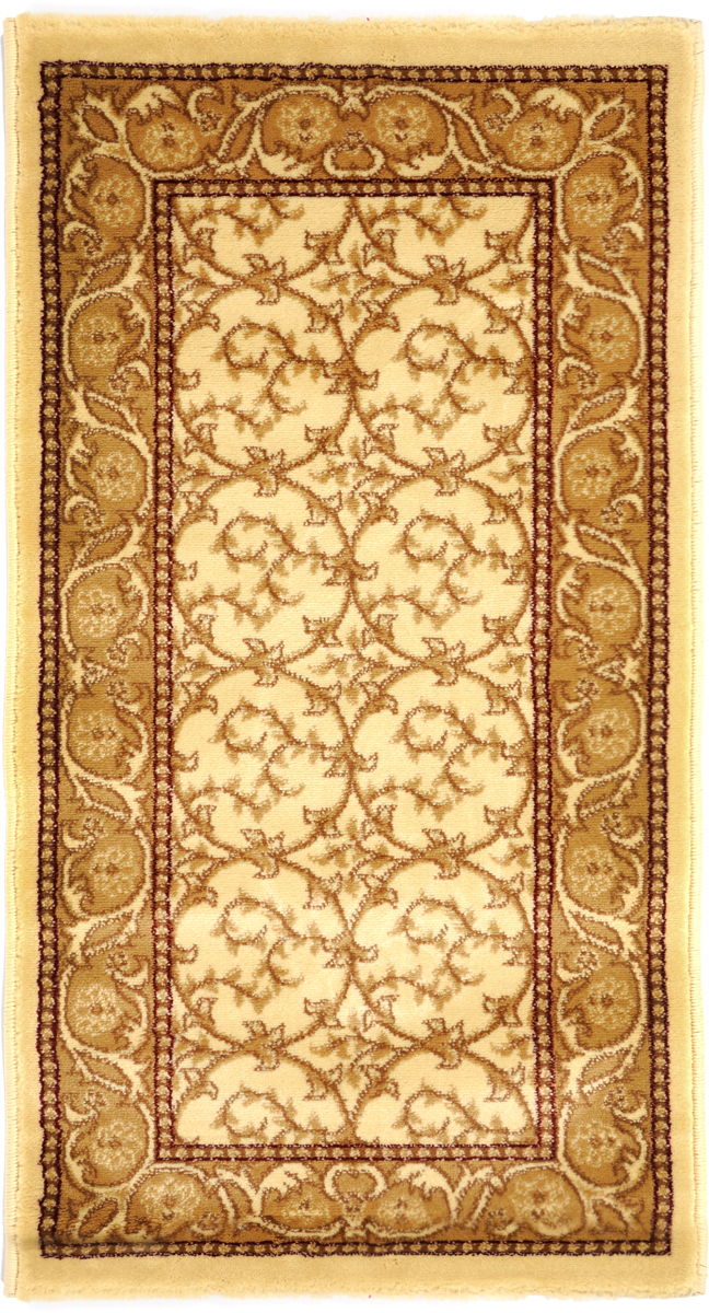 Ковер Kamalak Tekstil, прямоугольный, 60 x 110 см. УК-0217УК-0217 Ковер Kamalak Tekstil, прямоугольный, 60 x 110 см. УК-0217УК-0217Ковер Kamalak Tekstil изготовлен из прочного синтетического материала heat-set, улучшенного варианта полипропилена (эта нить получается в результате его дополнительной обработки). Полипропилен износостоек, нетоксичен, не впитывает влагу, не провоцирует аллергию. Структура волокна в полипропиленовых коврах гладкая, поэтому грязь не будет въедаться и скапливаться на ворсе. Практичный и износоустойчивый ворс не истирается и не накапливает статическое электричество. Ковер обладает хорошими показателями теплостойкости и шумоизоляции. Оригинальный рисунок позволит гармонично оформить интерьер комнаты, гостиной или прихожей. За счет невысокого ворса ковер легко чистить. При надлежащем уходе синтетический ковер прослужит долго, не утратив ни яркости узора, ни блеска ворса, ни упругости. Самый простой способ избавить изделие от грязи - пропылесосить его с обеих сторон (лицевой и изнаночной). Влажная уборка с применением шампуней и моющих средств не противопоказана. Хранить рекомендуется в свернутом рулоном виде.