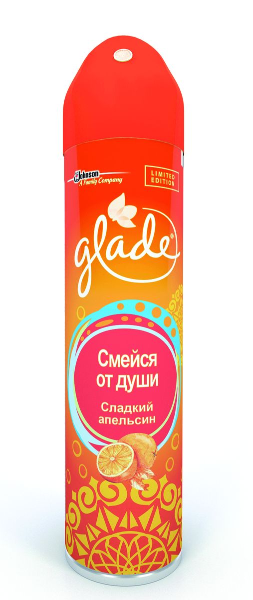 Освежитель воздуха Glade Смейся от души, 300 мл684579 Освежитель воздуха Glade Смейся от души, 300 мл684579Освежитель воздуха Glade Смейся от души содержит высококачественные натуральные ароматизаторы. Он быстро и эффективно устраняет неприятные запахи, оставляя свой тонкий и нежный шлейф. Освежитель безопасен для окружающей среды и здоровья человека - не содержит хлорфторуглеродов.Состав: вода, изобутан/пропан/бутан >=15%, но Товар сертифицирован.