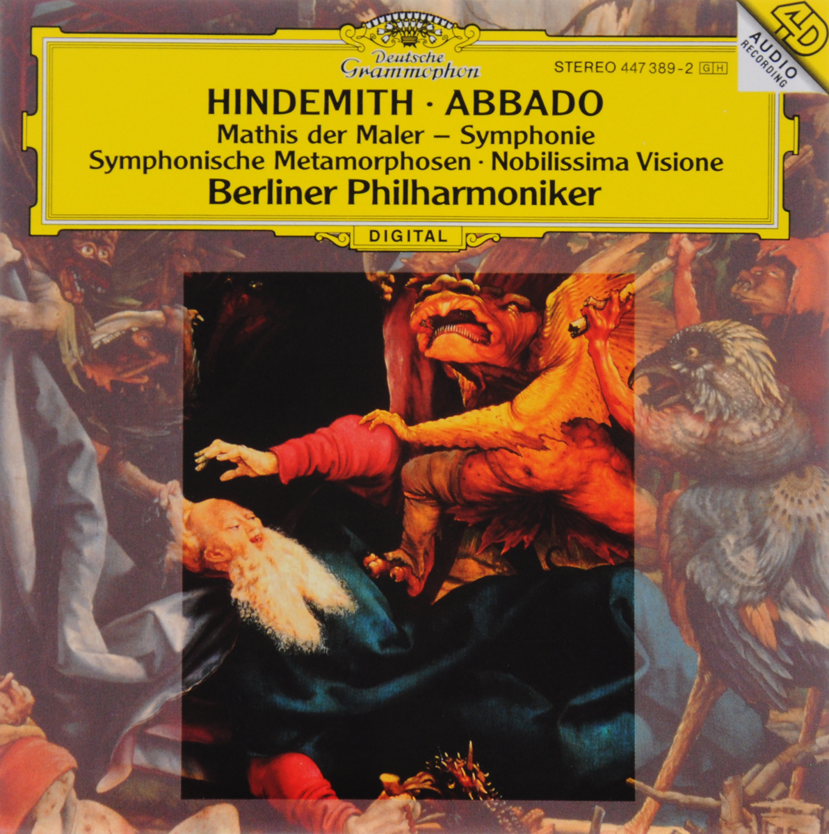 Claudio Abbado, Berliner Philharmoniker. Hindemith. Mathis Der Maler - Symphoinie U. A.