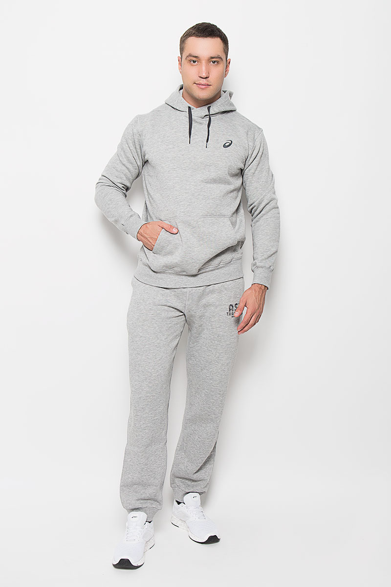 Толстовка мужская Asics Essential, цвет: серый. 134788-0714. Размер XXL (54/56)134788-0714 Толстовка мужская Asics Essential, цвет: серый. 134788-0714. Размер XXL (54/56)134788-0714Стильная и уютная мужская толстовка Asics Essential, изготовленная из полиэстера с добавлением хлопка, мягкая и приятная на ощупь, обладает хорошей гигроскопичностью и позволяет коже дышать.Модель с капюшоном и длинными рукавами не сковывает движений и обеспечивает наибольший комфорт. Объем капюшона регулируется при помощи шнурка-кулиски. Манжеты рукавов и низ толстовки оснащены эластичными резинками. Спереди толстовка дополнена карманом-кенгуру и украшена небольшим принтом с логотипом бренда на груди.Эта толстовка - настоящее воплощение комфорта, она послужит отличным дополнением к вашему гардеробу. В ней вы будете чувствовать себя уютно и уверенно.