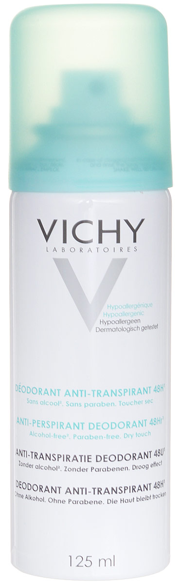 Vichy Дезодорант-аэрозоль, регулирующий избыточное потоотделение 24 часа, 125 мл