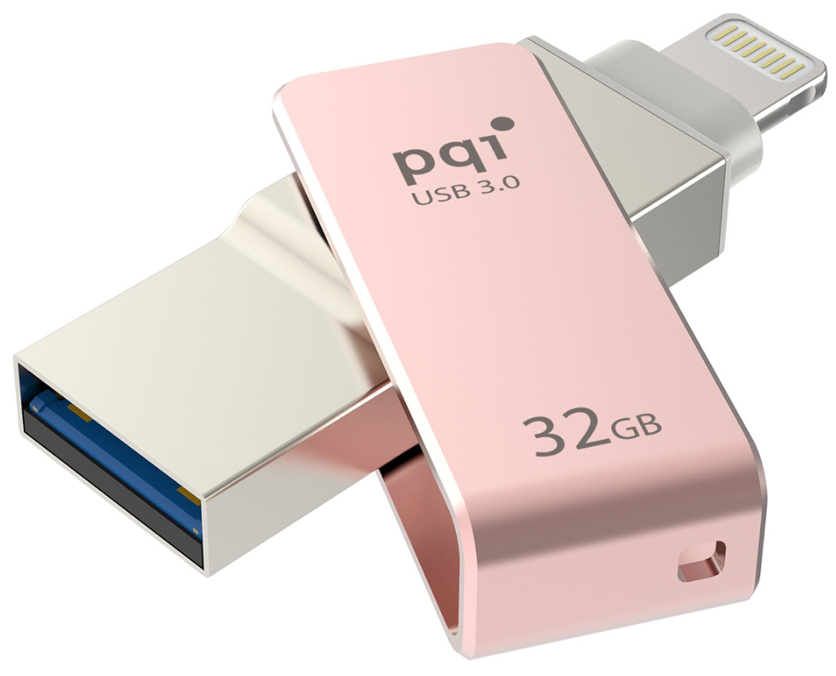 PQI iConnect mini 32GB, Rose Gold флеш-накопитель