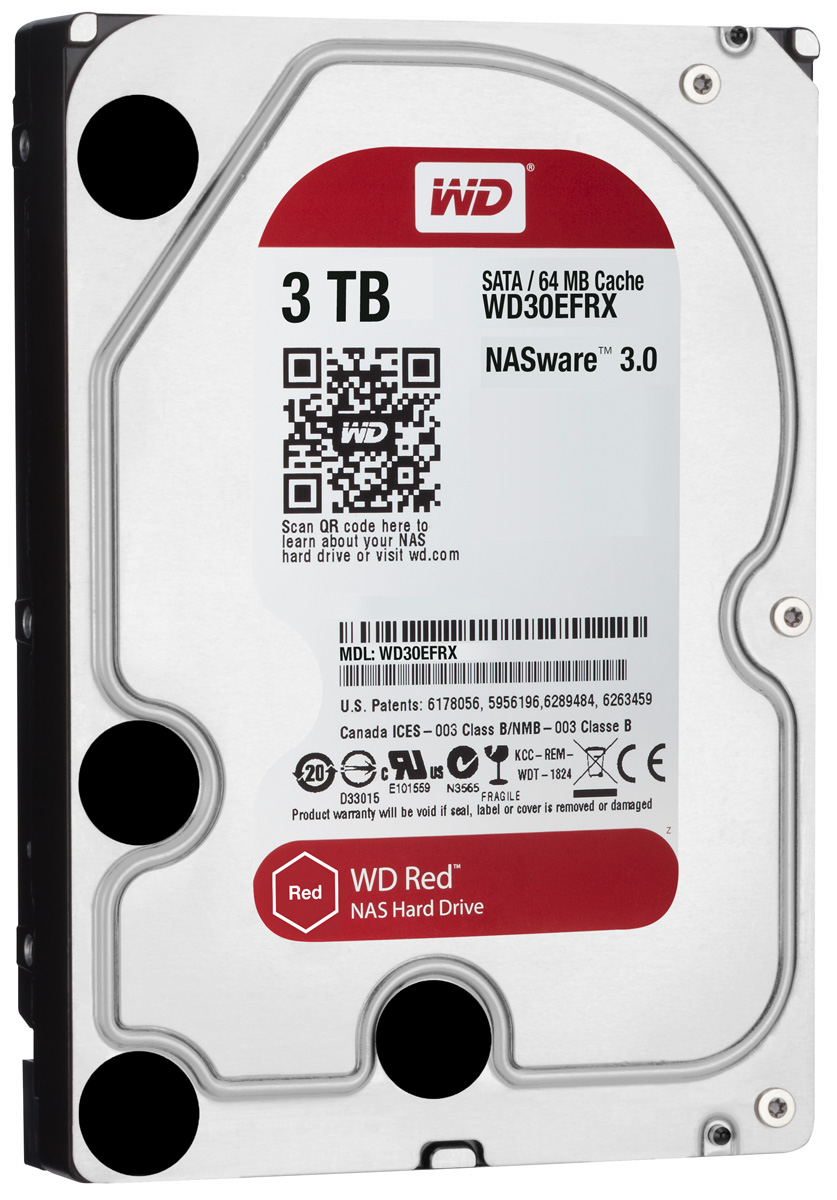 WD Red 3TB внутренний жесткий диск (WD30EFRX)WD30EFRX WD Red 3TB внутренний жесткий диск (WD30EFRX)WD30EFRXЧтобы быстро и удобно транслировать медиафайлы, создавать резервные копии данных, хранящихся на ПК, обмениваться файлами и работать с цифровыми материалами, установите в сетевом устройстве хранения накопители WD Red. Удобная интеграция, надежная защита данных и оптимальное быстродействие для систем NAS с высокими требованиями.Транслируйте цифровые материалы, выполняйте их резервное копирование, систематизируйте их и отправляйте на телевизор, ПК и другие устройства. Технология NASware повышает совместимость ваших накопителей с системами NAS, обеспечивая тем более высокое качество воспроизведения цифровых материалов на устройствах.В основе процветания любого бизнеса лежат производительность и эффективность. И именно этими двумя принципами WD руководствовались, разрабатывая накопители Red. Благодаря накопителю WD Red в системах NAS вы сможете предоставлять общий доступ к файлам и выполнять их резервное копирование с той же скоростью, с какой работает ваша компания.Доступная для загрузки бесплатная программа Acronis True Image WD Edition позволяет клонировать диски, а также создавать резервные копии операционной системы, приложений, настроек и всех данных.