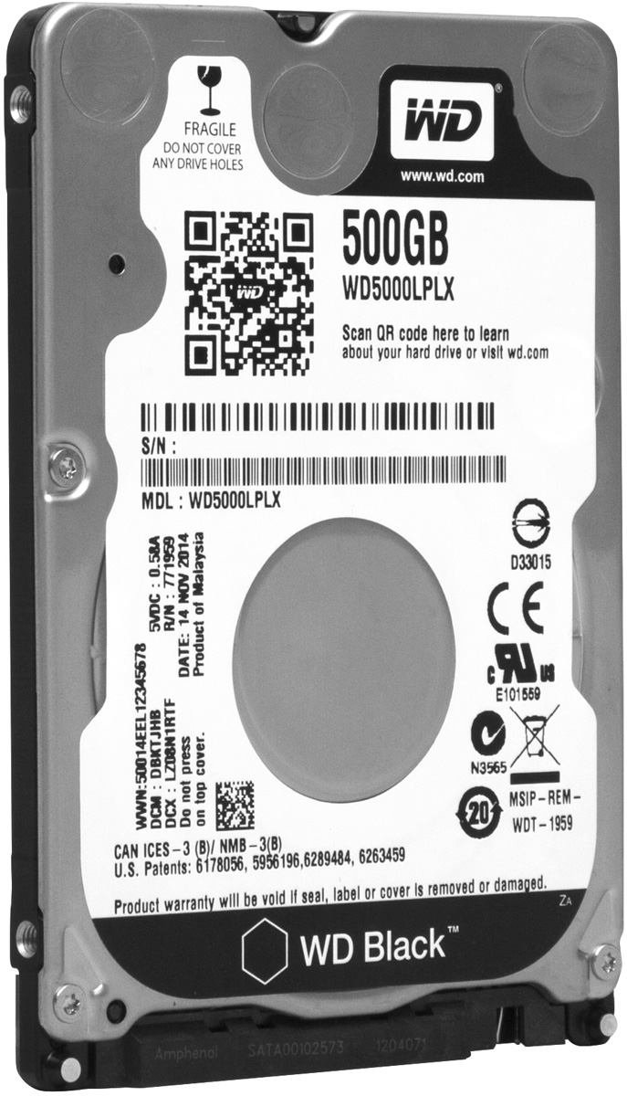 WD Black 500 GB внутренний жесткий диск (WD5000LPLX)
