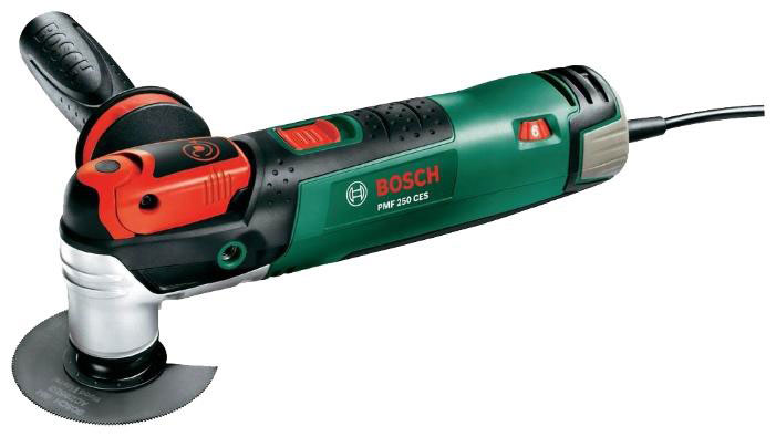 Шлифмашина Bosch PMF 250 CES 0603100620Pmf 250 CES Шлифмашина Bosch PMF 250 CES 0603100620Pmf 250 CESНеважно, где предстоит работать – многофункциональный инструмент PMF 250 CES поможет Вам даже в труднодоступных местах. Там, где другие инструменты оказываются бесполезными, становятся очевидны преимущества, которыми обладает этот мощный универсал. Благодаря широкому спектру принадлежностей открывается бесконечное множество решений для воплощения Ваших идей. Благодаря смене насадок без инструмента и дополнительной рукоятке работа становится еще быстрее и эффективнее. С их помощью реализация Ваших идей займет минимум времени. Вы сэкономите драгоценное время на то, чтобы вдоволь налюбоваться результатами своих трудов. PMF 250 CES также предлагается в комплекте с различными принадлежностями.