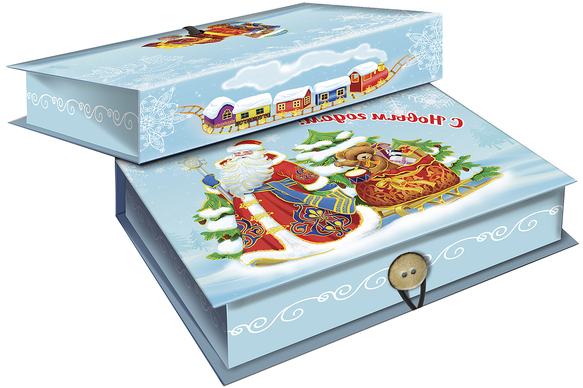 Коробка подарочная Magic Time Дед Мороз и медвежонок, 20 х 14 х 6. 3926639266 Коробка подарочная Magic Time Дед Мороз и медвежонок, 20 х 14 х 6. 3926639266Подарочная коробка Magic Time Дед Мороз и медвежонок, выполненная из мелованного, ламинированного картона, закрывается на пуговицу. Крышка оформлена декоративным рисунком.Подарочная коробка - это наилучшее решение, если вы хотите порадовать ваших близких и создать праздничное настроение, ведь подарок, преподнесенный в оригинальной упаковке, всегда будет самым эффектным и запоминающимся. Окружите близких людей вниманием и заботой, вручив презент в нарядном, праздничном оформлении.Плотность картона: 1100 г/м2.