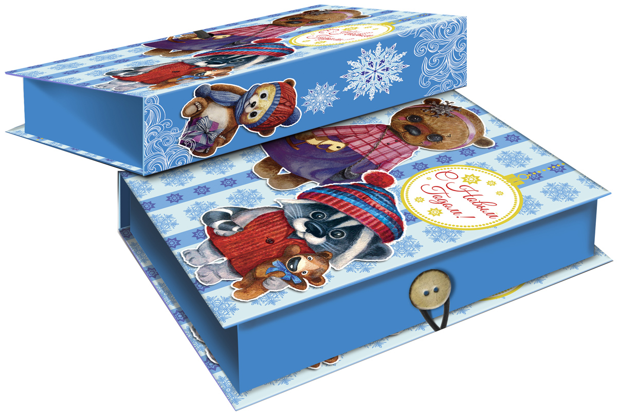 Коробка подарочная Magic Time Милые игрушки, 18 х 12 х 5 см. 4177641776 Коробка подарочная Magic Time Милые игрушки, 18 х 12 х 5 см. 4177641776Подарочная коробка Magic Time Милые игрушки, выполненная из мелованного, ламинированного картона, закрывается на пуговицу. Крышка оформлена декоративным рисунком.Подарочная коробка - это наилучшее решение, если вы хотите порадовать ваших близких и создать праздничное настроение, ведь подарок, преподнесенный в оригинальной упаковке, всегда будет самым эффектным и запоминающимся. Окружите близких людей вниманием и заботой, вручив презент в нарядном, праздничном оформлении.Плотность картона: 1100 г/м2.