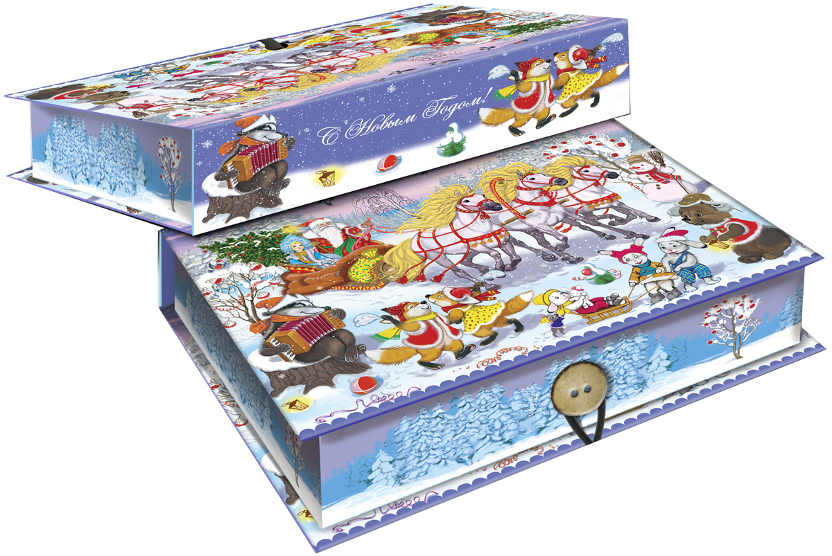 Коробка подарочная Magic Time Новогодний праздник, 18 х 12 х 5 см. 4178041780 Коробка подарочная Magic Time Новогодний праздник, 18 х 12 х 5 см. 4178041780Подарочная коробка Magic Time Новогодний праздник, выполненная из мелованного, ламинированного картона, закрывается на пуговицу. Крышка оформлена декоративным рисунком.Подарочная коробка - это наилучшее решение, если вы хотите порадовать ваших близких и создать праздничное настроение, ведь подарок, преподнесенный в оригинальной упаковке, всегда будет самым эффектным и запоминающимся. Окружите близких людей вниманием и заботой, вручив презент в нарядном, праздничном оформлении.Плотность картона: 1100 г/м2.