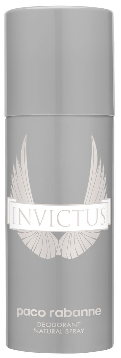 Paco Rabanne Invictus Дезодорант-спрей, мужской, 150 мл3349668530564 Paco Rabanne Invictus Дезодорант-спрей, мужской, 150 мл3349668530564Аромат Invictus от Paco Rabanne — это встреча с новой мечтой о победе, с новым героем, чемпионом, спортсменом и новой парфюмерной историей чувственной свежести. Герой истории Invictus уже продемонстрировал свои спортивные достижения. Он победил, он сильнейший, испытание пройдено… Он берет новую высоту следующего мгновения, когда взрываются эмоции: ощущение всепоглощающего успеха, восторженные восклицания, которые служат опорой и одновременно обнажают душу. Не столько его сложение, сколько триумф делает его желанным. Его победа не только окрыляет, это — настоящий афродизиак. Композиция чувственной свежести контрастирует с традиционными подходами, принятыми в мужской парфюмерии. Не летняя вода, не классический одеколон, Invictus представляет собой в высшей степени текстурный аромат с насыщенным и глубоким звучанием. Экстатическая, вибрирующая свежесть достигается за счет морского аккорда, кожуры грейпфрута и лаврового листа. Притягательность создается благодаря мужественному характеру и животному магнетизму древесно-амбрового аккорда. Гваяковое дерево, амбра и пачули создают благородный шлейф. Верхняя нота: Цедра грейпфрута, морской аккорд.Средняя нота: листья лавра.Шлейф: Гваяковое дерево, амбра и пачули.Морской аккорд - целеустремлённость и яркие эмоции.