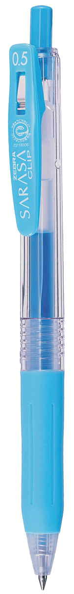 Zebra Ручка гелевая Sarasa Clip цвет светло-голубой