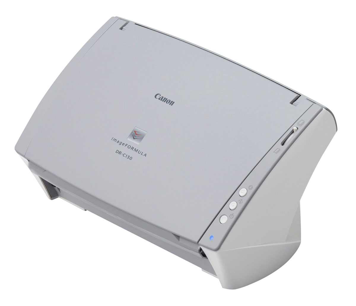 Canon DR-C130 (6583B003) сканер6583B003 Canon DR-C130 (6583B003) сканер6583B003Высокоскоростной интуитивный Canon DR-C130 повышает производительность офисов и рабочих групп благодаря полному набору профессионального программного обеспечения и тесной интеграции с облачной средой, что позволяет с легкостью оцифровывать данные и обмениваться информацией.Высокоскоростное сканирование до 30 стр/мин и 60 изображений/мин достигается как в режиме цветного, так и черно-белого сканирования, благодаря инновационному контактному датчику изображения Canon CMOS и технологии светодиодов высокой яркости. Возможность сканирования двусторонних документов за один проход увеличивает скорость документооборота, тогда как устройство автоматической подачи документов на 50 листов позволяет поддерживать высокий уровень производительности. Энергоэффективность DR-C130 до 50% выше, чем у его конкурентов на рынке.Передняя панель управления позволяет с легкостью останавливать, запускать и продолжать сканирование одним нажатием кнопки. Вы также можете зарегистрировать задания для сканирования с помощью программного обеспечения CaptureOnTouch и назначить их сканирование кнопке запуска, чтобы обеспечить быстрое выполнение частых операций сканирования. CaptureOnTouch реализует полностью автоматический режим, который применяет наиболее подходящие настройки для сканирования, обеспечивая экономию вашего времени.Canon DR-C130 работает с различными материалами – от карточек с тиснением до листов длиной до 3 м. Дизайн лотка позволяет сканировать с закрытым, открытым или полуоткрытым лотком для выхода, обеспечивая универсальность в условиях ограниченности места на рабочем столе. Надежность сканирования также достигается благодаря удобной системе сброса после определения двойной подачи, которая позволяет игнорировать и продолжить выполнение заданий сканирования в особых случаях, например, при сканировании конверта или документа с наклейкой. Canon DR-C130 обладает разнообразными функциями обработки изображений, каждый раз помогая достигать исключительных результатов. Такие функции, как выравнивание, пропуск пустых страниц и распознавание ориентации текста, обеспечивают точность и четкость воспроизведения изображений. Можно сканировать и сохранять документы непосредственно в облачных приложениях, включая SharePoint, Evernote и Google Docs. Доступ к такой информации можно получить со смартфона или ПК. Также для DR-C130 доступен модуль EMC Captiva Cloud Capture Run Time, что позволяет разработчикам с легкостью создавать веб-приложения для сканирования.Canon DR-C130 поставляется с полным набором программного обеспечения высшего качества, чтобы помочь вам в достижении высокопрофессиональных результатов сканирования, а также в создании, изменении и управлении процессами документооборота. Комплект включает: CaptureOnTouch, CapturePerfect, BizCard, OmniPage, PaperPort, eCopy PDF Pro Office и Kofax VRS.