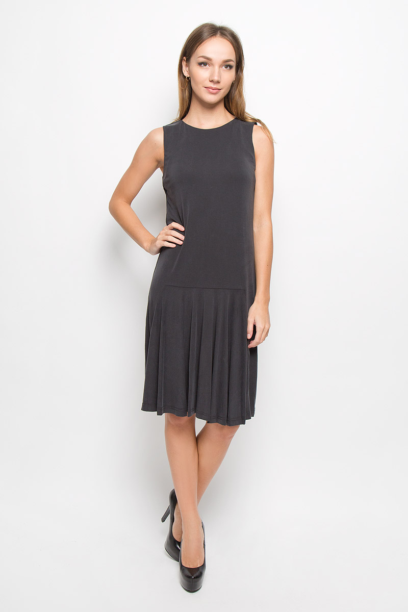 Платье Selected Femme, цвет: темно-серый. 16051858. Размер XS (40)
