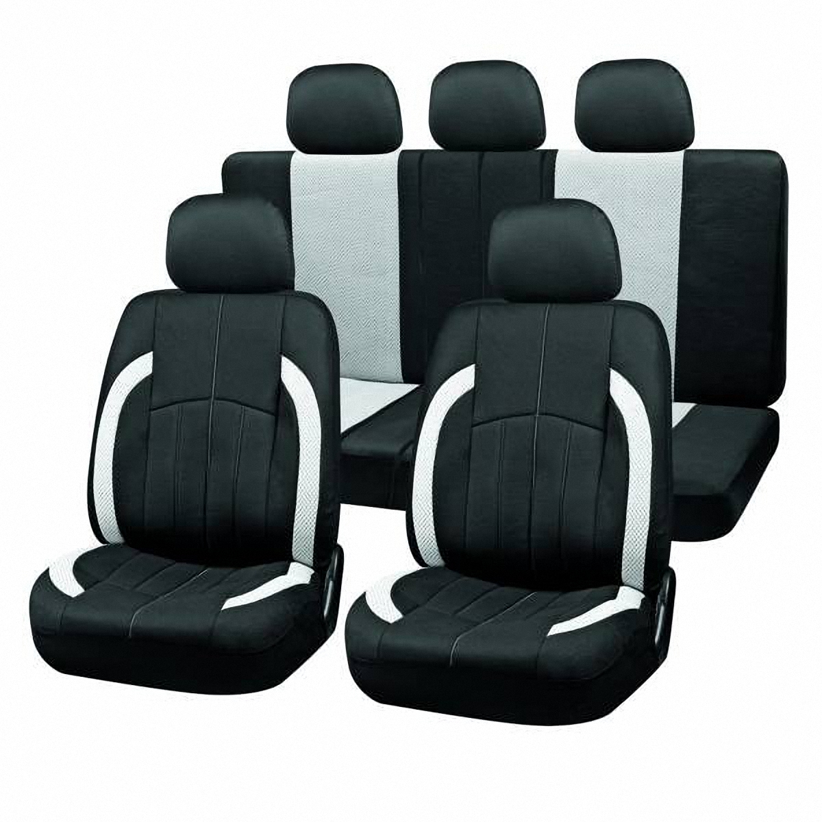 Чехлы автомобильные Skyway. S01301126S01301126 Чехлы автомобильные Skyway. S01301126S01301126Комплект классических универсальных автомобильных чехлов Skyway S01301126 изготовлен из полиэстера. Чехлы защитят обивку сидений от вытирания и выцветания. Благодаря структуре ткани, обеспечивается улучшенная вентиляция кресел, что позволяет сделать более комфортными долгое пребывание за рулем во время дальней поездки.