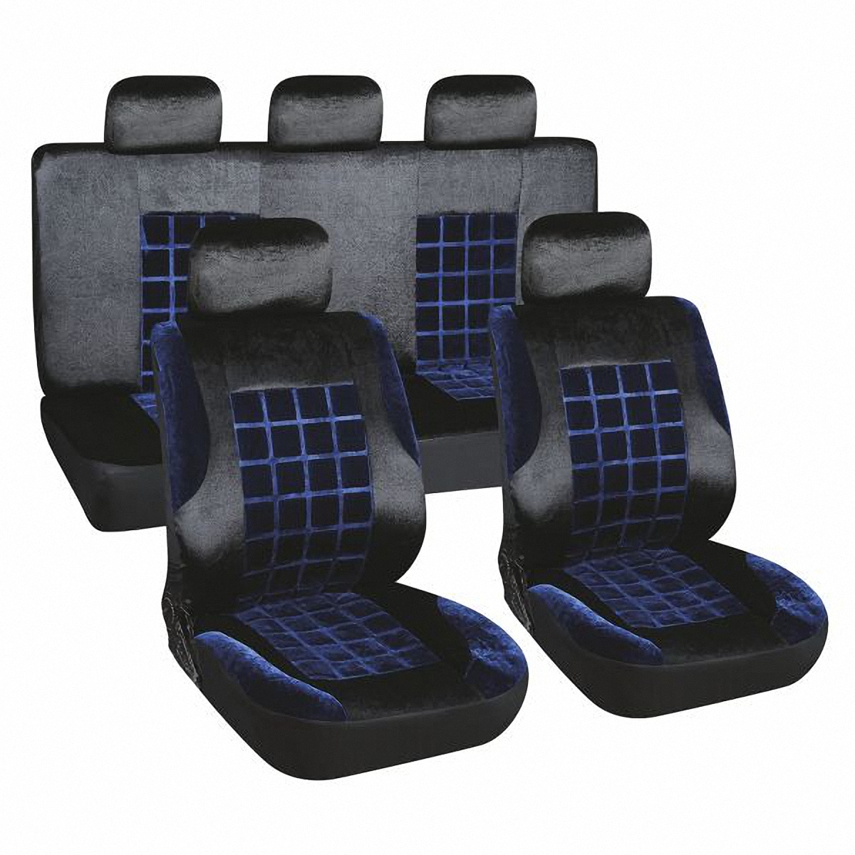 Чехлы автомобильные Skyway. S01301155S01301155 Чехлы автомобильные Skyway. S01301155S01301155Комплект классических универсальных автомобильных чехлов Skyway S01301155 изготовлен из вельвета. Чехлы защитят обивку сидений от вытирания и выцветания. Благодаря структуре ткани, обеспечивается улучшенная вентиляция кресел, что позволяет сделать более комфортными долгое пребывание за рулем во время дальней поездки.