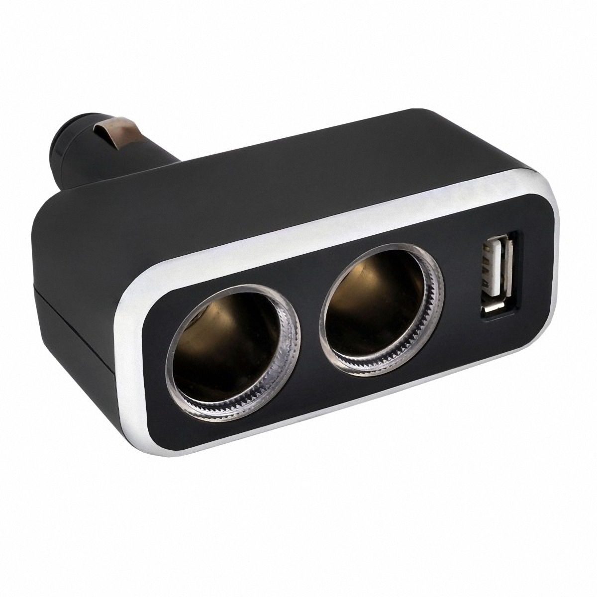 Разветвитель прикуривателя Skyway, 2 выхода + USB. S02301003S02301003 Разветвитель прикуривателя Skyway, 2 выхода + USB. S02301003S02301003Разветвитель прикуривателя Skyway позволяет подключать устройства, имеющие стандартный разъем под прикуриватель, плюс устройство, имеющее разъем USB (блоки питания для ноутбука, кпк, сотового телефона, GPS-навигатора, антирадара, пылесоса, холодильника, различные зарядные устройства и многое другое). Устройство вращается на 180°, вверх и вниз. Устройство используется при мощности 7А. Общая мощность 80 Ватт. Предохранитель 10А.Потребляемая мощность 12-24 В.Количество гнезд: 2. Количество USB-портов: 1.