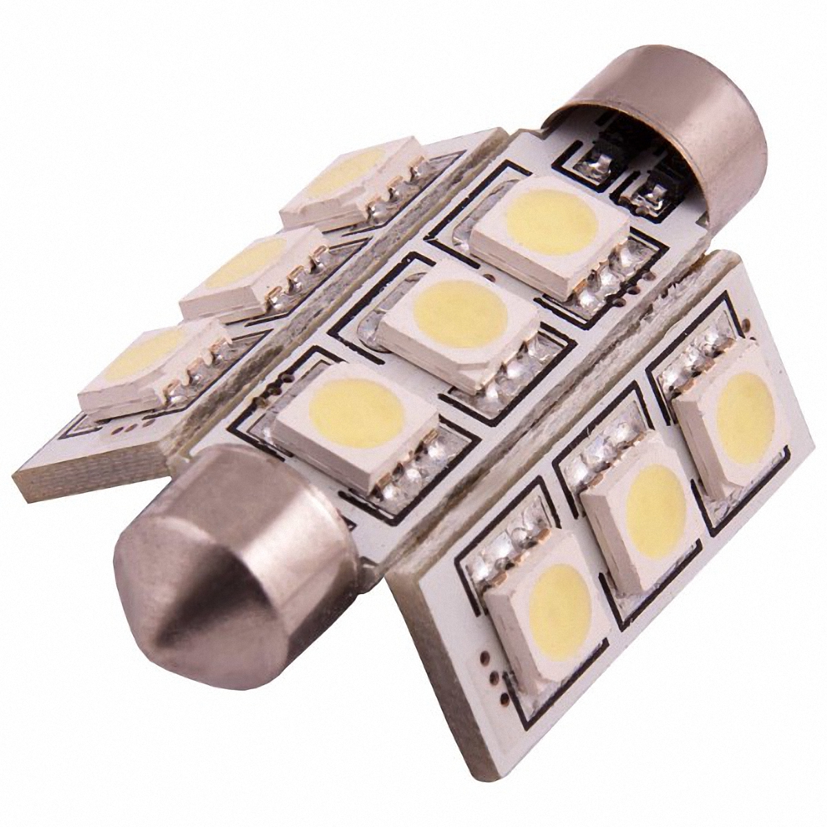 Skyway Автолампа диод T4(R10W). SG4-9SMD-5050 WSG4-9SMD-5050 W Skyway Автолампа диод T4(R10W). SG4-9SMD-5050 WSG4-9SMD-5050 W9 SMD диодов 2-конт Белая