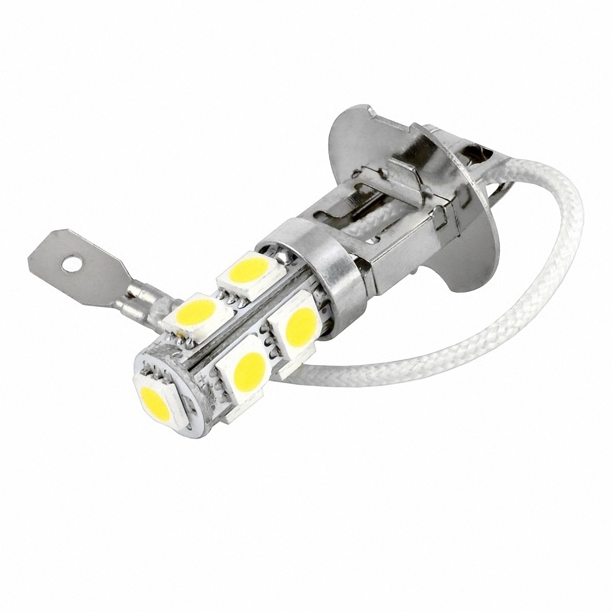 Skyway Автолампа диод H3. SH3-9SMD-5050 WSH3-9SMD-5050 W Skyway Автолампа диод H3. SH3-9SMD-5050 WSH3-9SMD-5050 W9 SMD диодов; 1-контактная; Белая