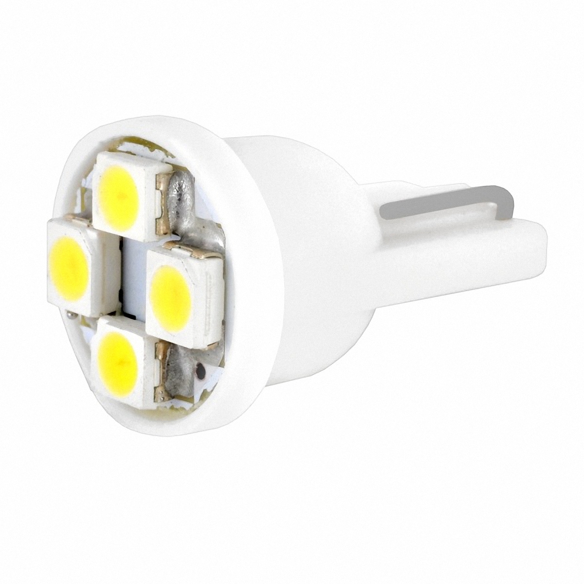 Skyway Автолампа диод T10 (W5W). ST10-4SMD-3528 WST10-4SMD-3528 W Skyway Автолампа диод T10 (W5W). ST10-4SMD-3528 WST10-4SMD-3528 W4 SMD диодов без цоколя 1-контактная Белая
