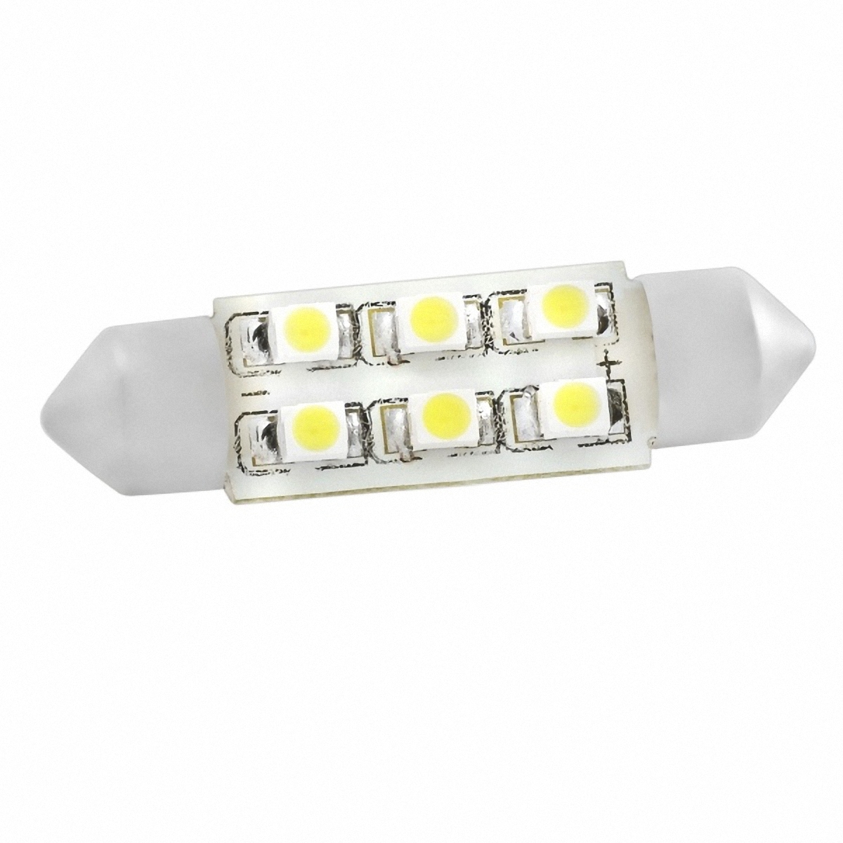 Skyway Автолампа диод T11 (C5W). RS-1263/SJ-6SMD-3528-39MM WRS-1263/SJ-6SMD-3528-39MM W Skyway Автолампа диод T11 (C5W). RS-1263/SJ-6SMD-3528-39MM WRS-1263/SJ-6SMD-3528-39MM W6 SMD диодов c цоколем 39мм 1-контактная Белая