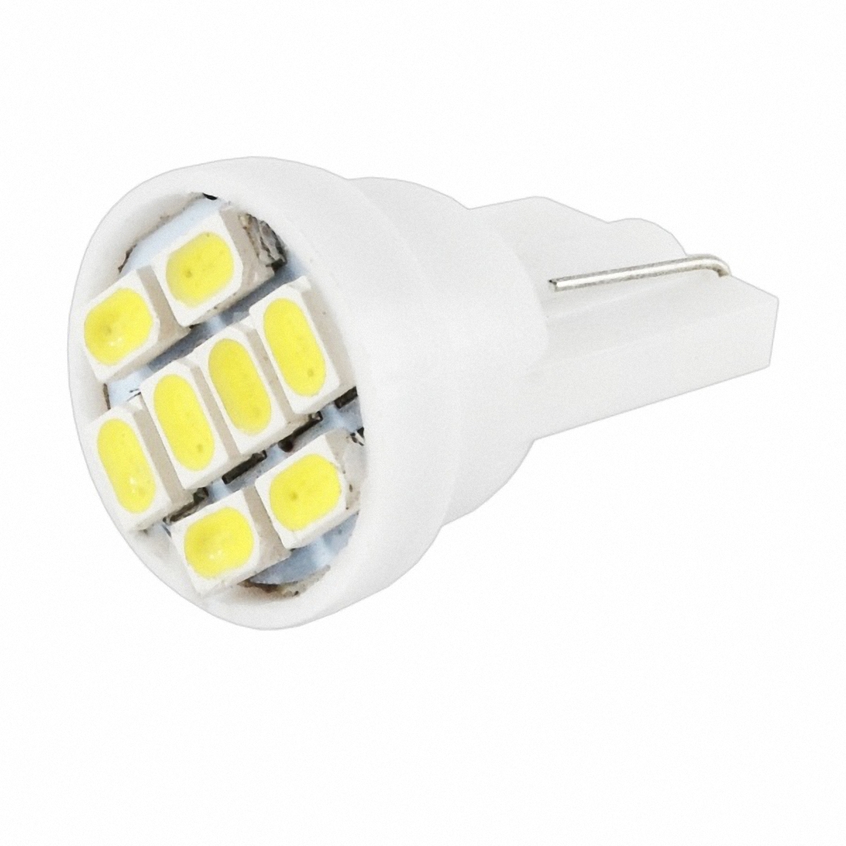 Skyway Автолампа диод T10 (W5W). ST10-8SMD-1206/T10A-0820ST10-8SMD-1206/T10A-0820 Skyway Автолампа диод T10 (W5W). ST10-8SMD-1206/T10A-0820ST10-8SMD-1206/T10A-08208 SMD диодов без цоколя 1-контактная Белая