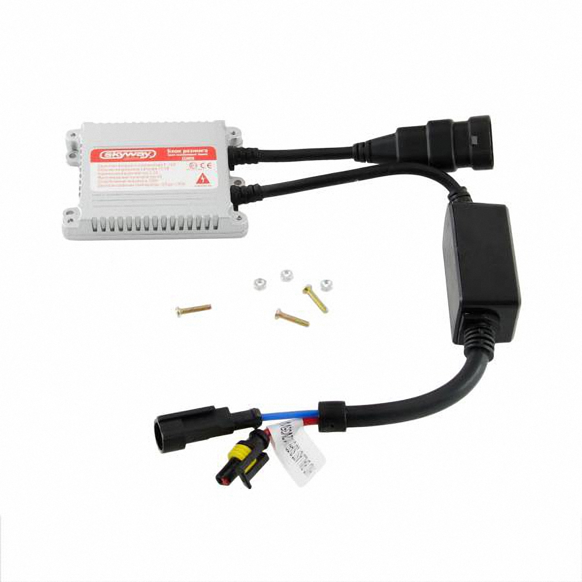 Блок розжига Skyway, для ксеноновых ламп Xenon. HID BALLAST SUPER SLIM 12V35WHID BALLAST SUPER SLIM 12V35W Блок розжига Skyway, для ксеноновых ламп Xenon. HID BALLAST SUPER SLIM 12V35WHID BALLAST SUPER SLIM 12V35WБлок розжига Skyway - преобразователь напряжения для ксеноновых ламп.Технические характеристики:рабочий диапазон питающих напряжений: 9-16 В DC; напряжение для запуска лампы (выходное с блока) 23000 В; номинальное рабочее напряжение питания: 13,2 В; номинальный ток потребления: 3,2 А; выходная мощность: 35 Вт; диапазон рабочих температур: от -40°С до +105°С; защита от обратной полярности; защита от подключения без ксеноновой лампы; защита от короткого замыкания; защита от перенапряжения; защита от низкого напряжения. Комплектация: блок розжига - 1 шт. гарантийный талон - 1 шт.