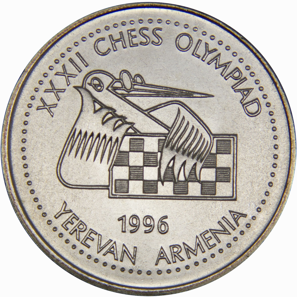 Монета номиналом 100 драмов 