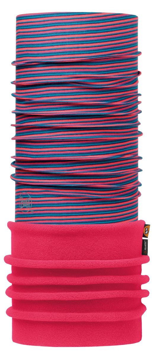 Шарф Buff Polar Pink Fluor Stripes Pink Fluor, цвет: розовый. 113110.522.10.00. Размер 53/62 см