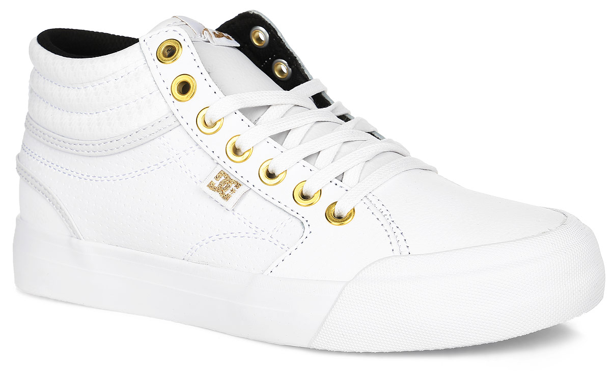 Кеды женскиеDC Shoes Evan Hi, цвет: белый. ADJS300147-WG1. Размер 6B (37)ADJS300147-WG1 Кеды женскиеDC Shoes Evan Hi, цвет: белый. ADJS300147-WG1. Размер 6B (37)ADJS300147-WG1Кеды от DC Shoes выполнены из натуральной кожи зернистой текстуры и оформлена прострочкой. Язычок оформлен фирменной нашивкой. Ярлычок на заднике облегчит надевание модели. На ноге модель фиксируется с помощью шнурков. Внутренняя поверхность выполнена из текстиля. Стелька из ЭВА-материала с покрытием из текстиля комфортна при движении. Подошва изготовлена из высококачественной резины и дополнена протектором, который гарантирует отличное сцепление с любой поверхностью.