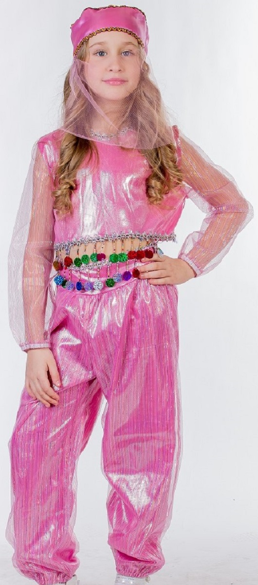Карнавалия Карнавальный костюм для девочки Шахерезада цвет розовый размер 122