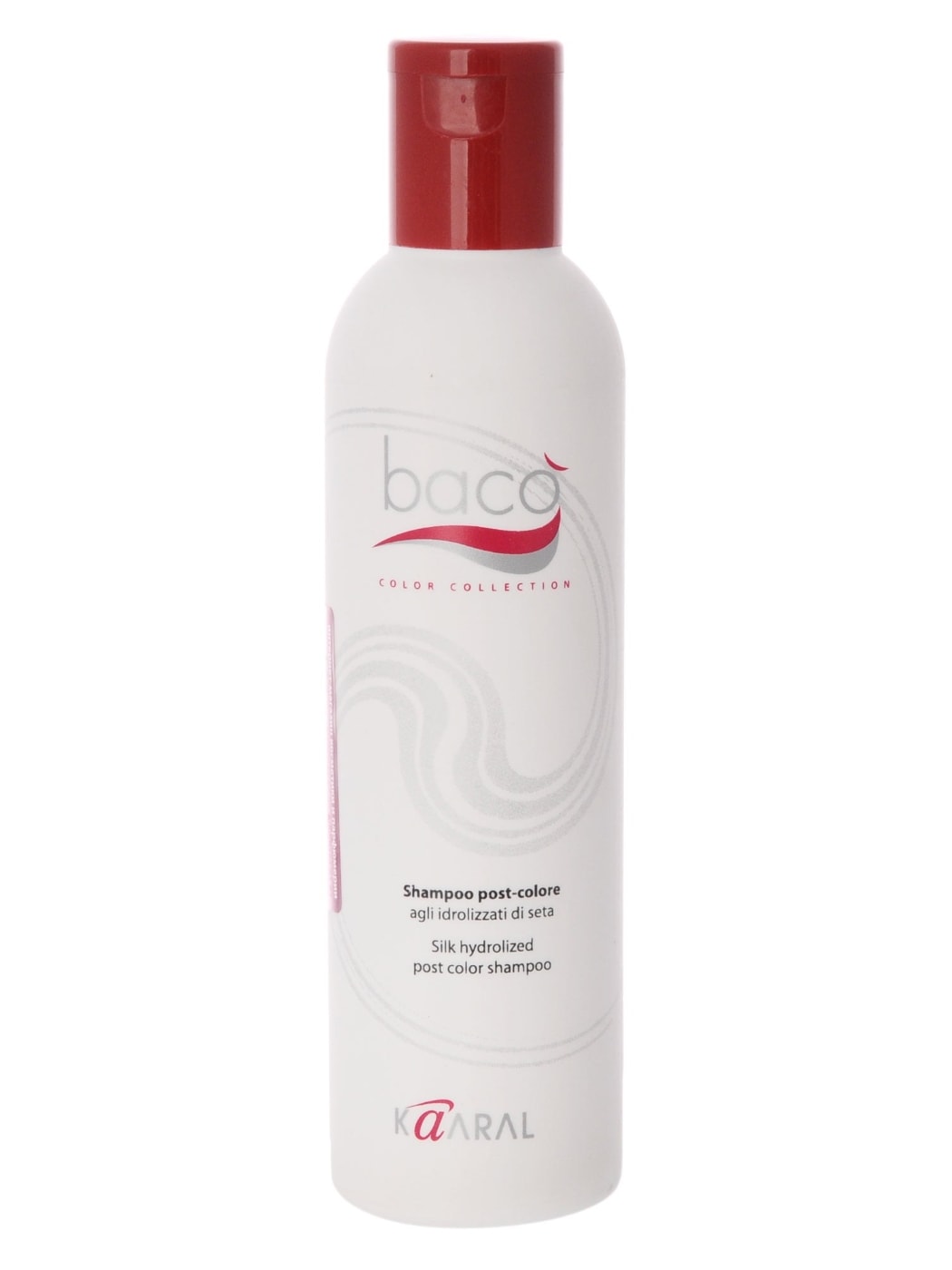 Kaaral Шампунь для окрашенных волос Baco Silk Hydrolized Post Color Shampoo, 250 мл1064 Kaaral Шампунь для окрашенных волос Baco Silk Hydrolized Post Color Shampoo, 250 мл1064Идеально удаляет остатки красителя с поверхности кожи головы, нейтрализуя и вырав- нивая нормальный уровень РН. Шампунь с гидролизатами шелка нейтрализует щелочной уровень РН волос и кожи после окрашивания перманентными красителями, стабилизирует цвет и ухаживает за окрашенными волосами. Предотвращает выцветание и вымывание цветовых пигментов изнутри волоса, придает дополнительный блеск.