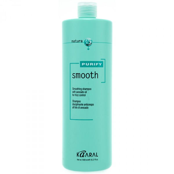Kaaral Шампунь для вьющихся волос Purify Smooth Shampoo, 1000 мл1218 Kaaral Шампунь для вьющихся волос Purify Smooth Shampoo, 1000 мл1218Шампунь специально создан для ухода за вьющимися непослушными волосами. Нежная очищающая формула, обогащенная экстрактом масла авокадо, богатого витаминами А, E и полиненасыщенными жирными кислотами (омега-3 и омега-6), обеспечивает сухую пористую структуру вьющегося волоса всеми необходимыми питательными веществами, дисциплинирует завиток, делая волосы блестящими и послушными. Облегчает расчесывание и укладку волос.