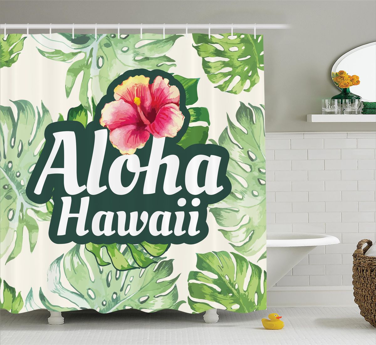 Штора для ванной комнаты Magic Lady Aloha. Hawaii, 180 х 200 смшв_12274 Штора для ванной комнаты Magic Lady Aloha. Hawaii, 180 х 200 смшв_12274Штора Magic Lady Aloha. Hawaii, изготовленная из высококачественного сатена (полиэстер 100%), отлично дополнит любой интерьер ванной комнаты. При изготовлении используются специальные гипоаллергенные чернила для прямой печати по ткани, безопасные для человека.В комплекте: 1 штора, 12 крючков. Обращаем ваше внимание, фактический цвет изделия может незначительно отличаться от представленного на фото.